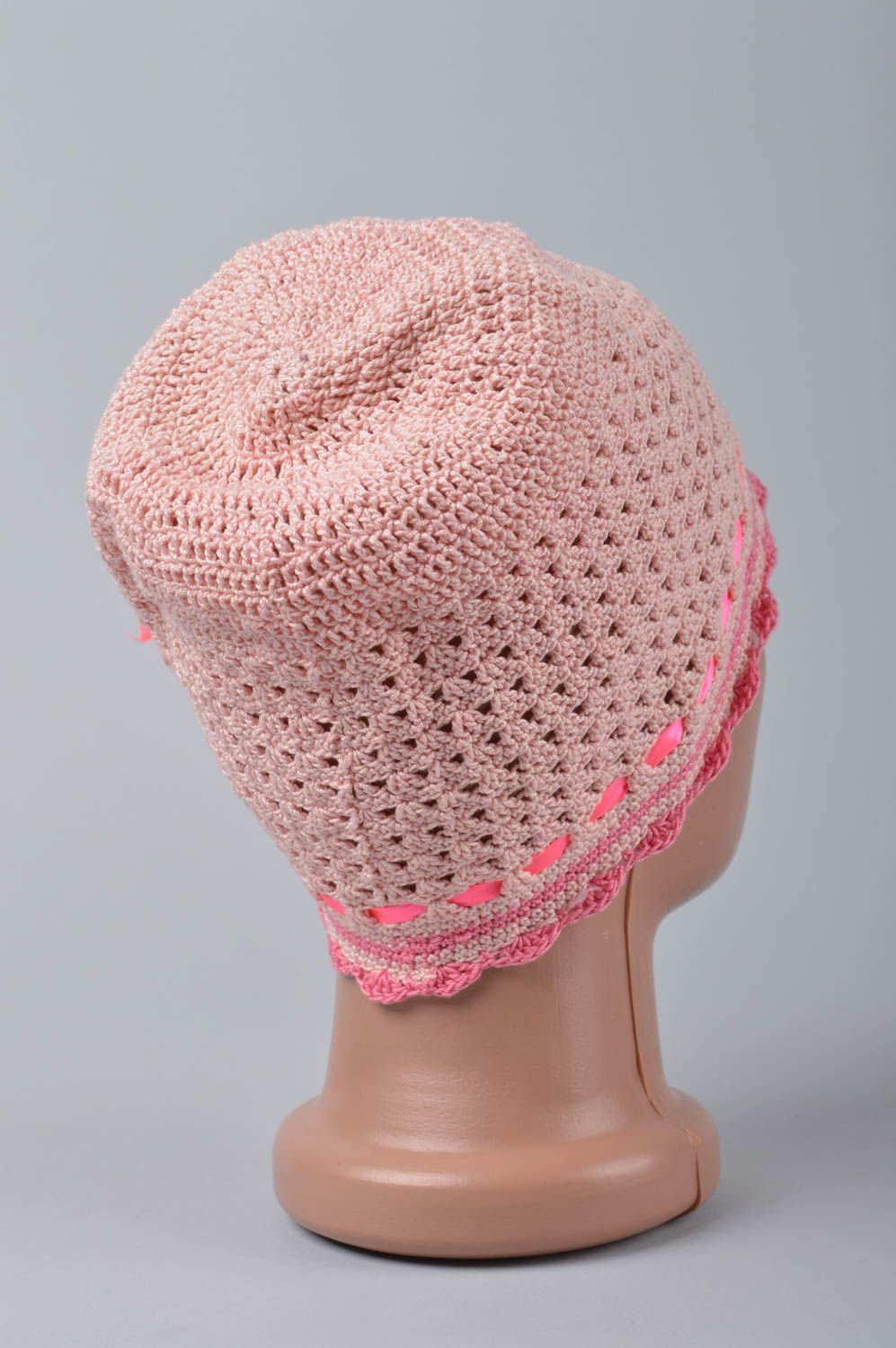 Stylish handmade crochet hat designs fashion kids accessories for girls photo 5