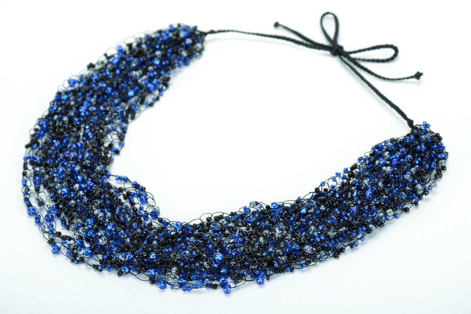 BUY Dark blue Necklace 710142641 - HANDMADE GOODS at MADEHEART.COM