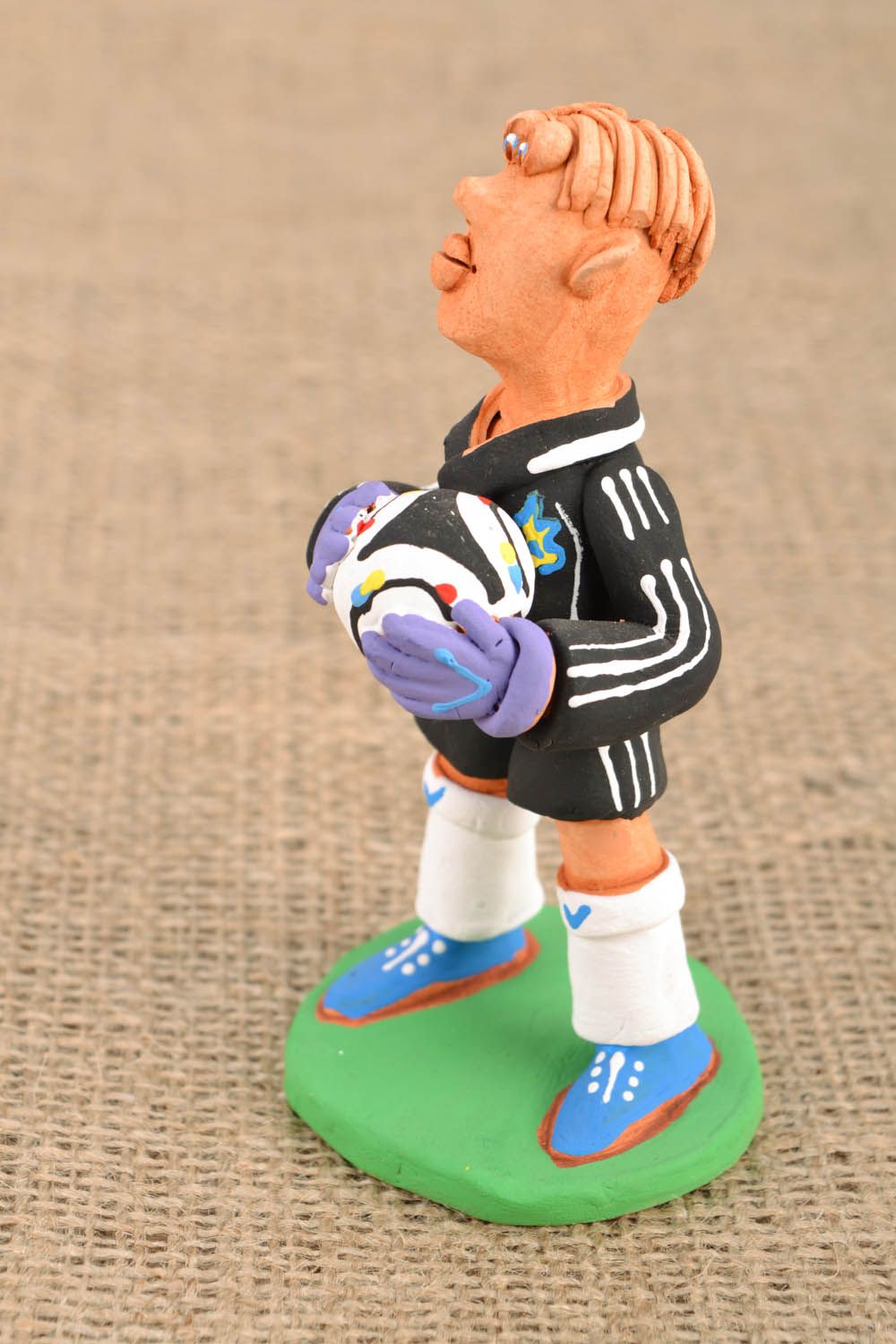 Ceramic figurine of goalkeeper photo 1