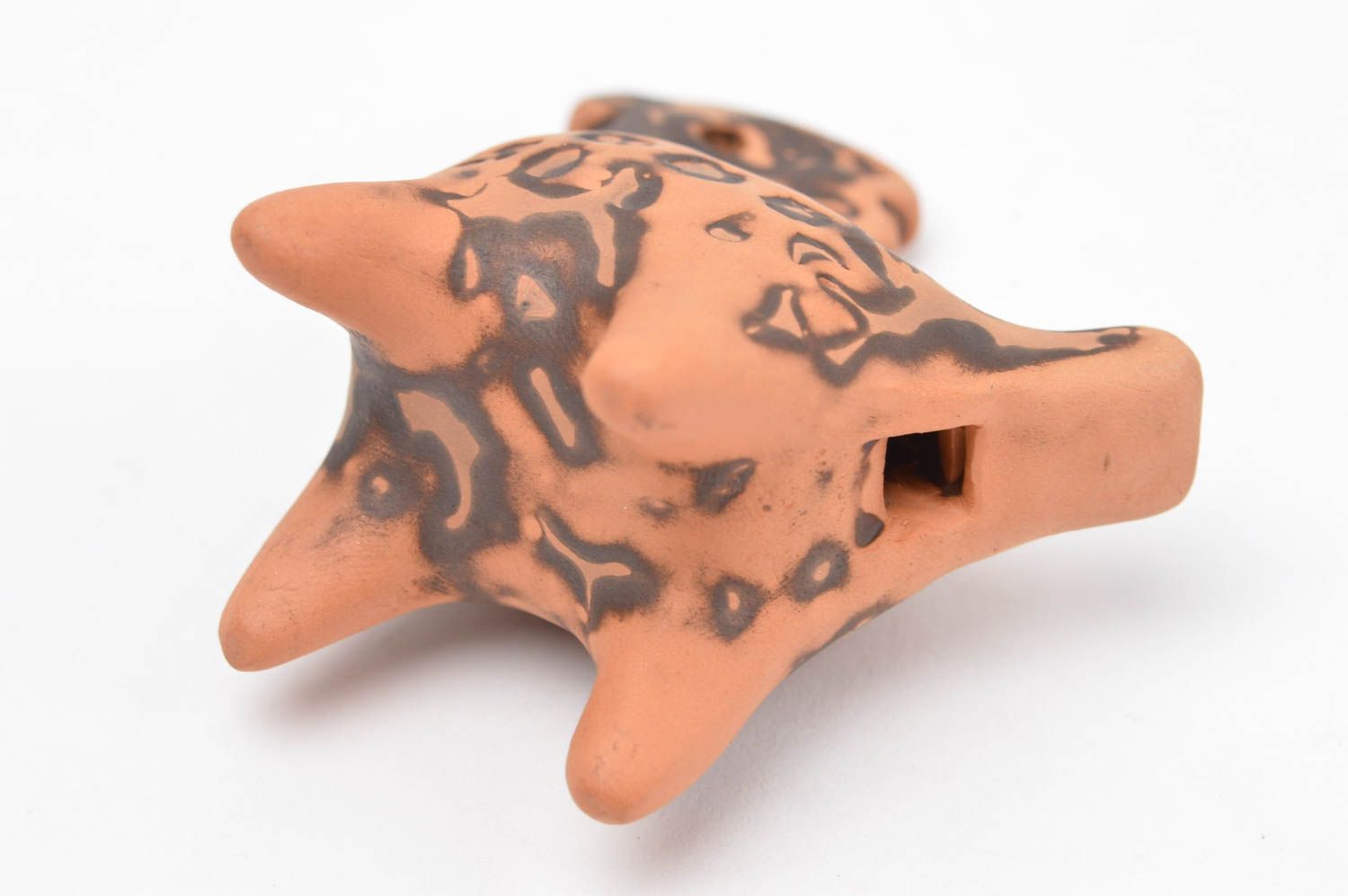 Керамика ручной работы статуэтка ручной работы свистулька из глины Лошадка фото 4