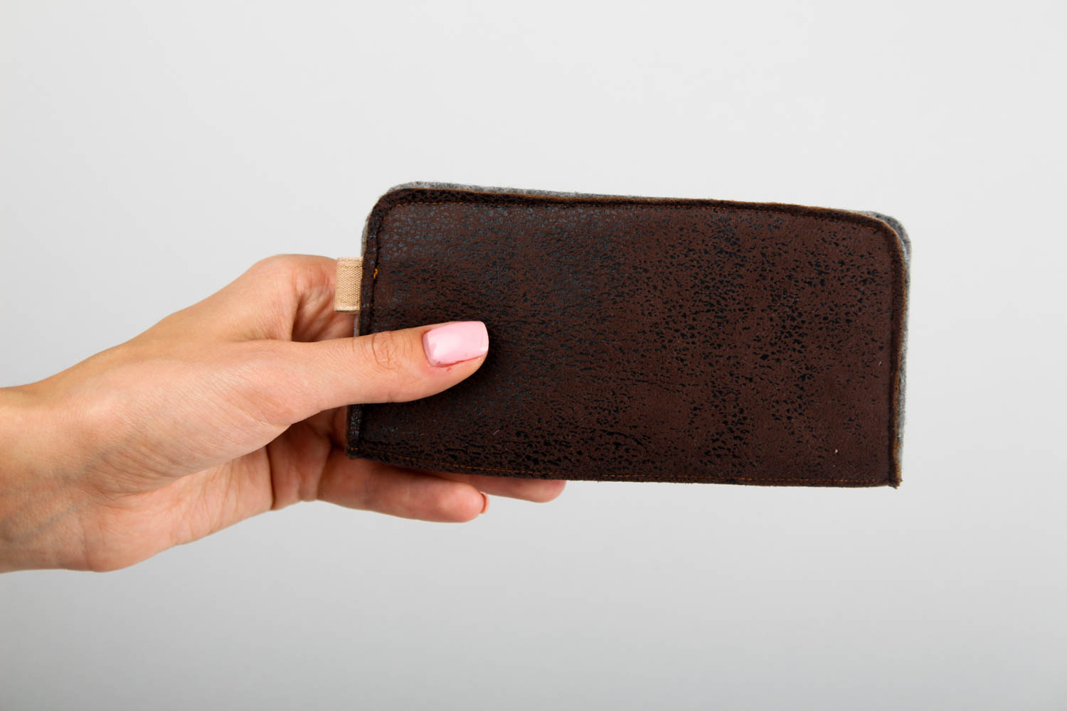 Women card holder handmade leather accessories designer purse for girls photo 2