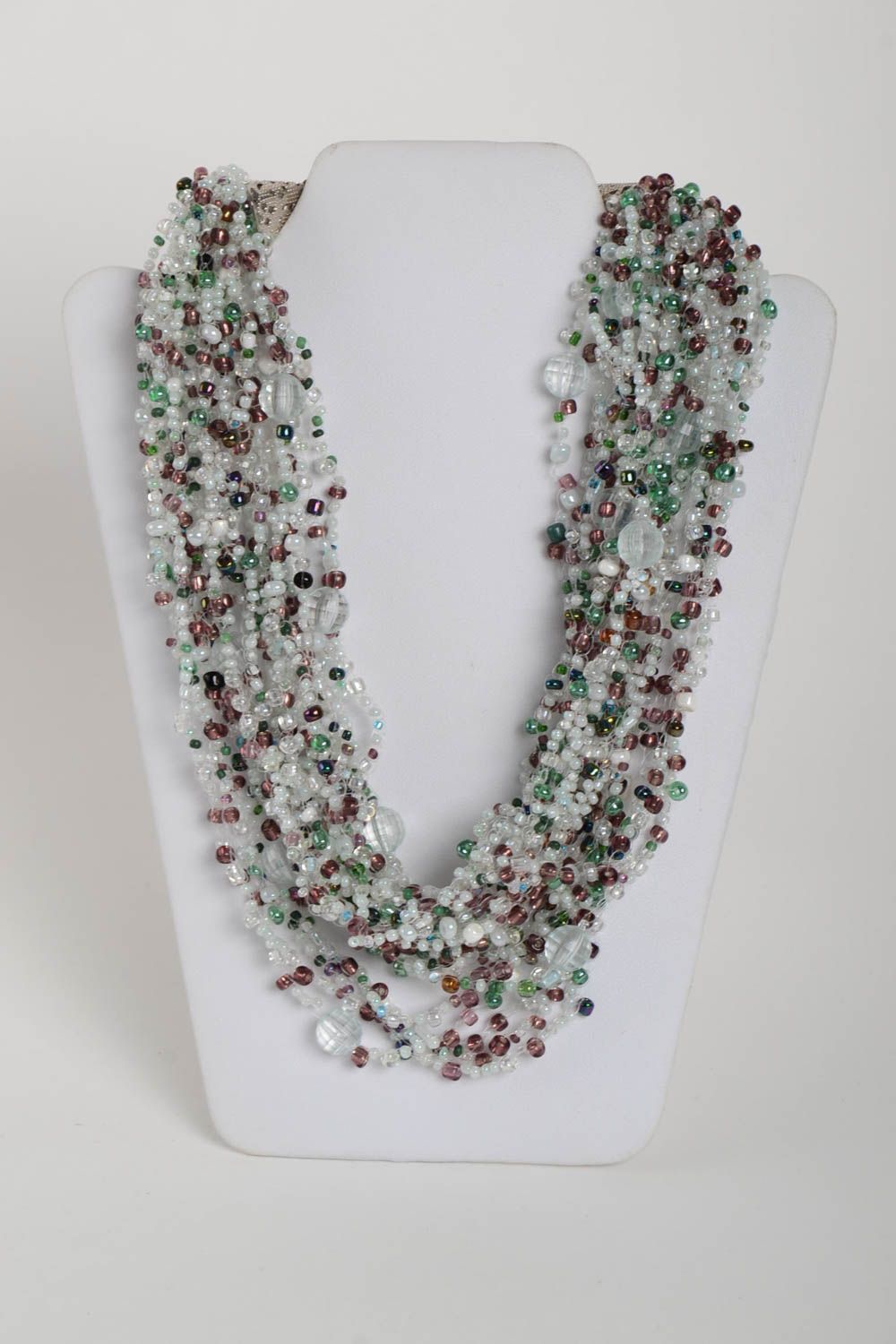 Unusual handmade necklace designer lovely accessories stylish beautiful jewelry  photo 2