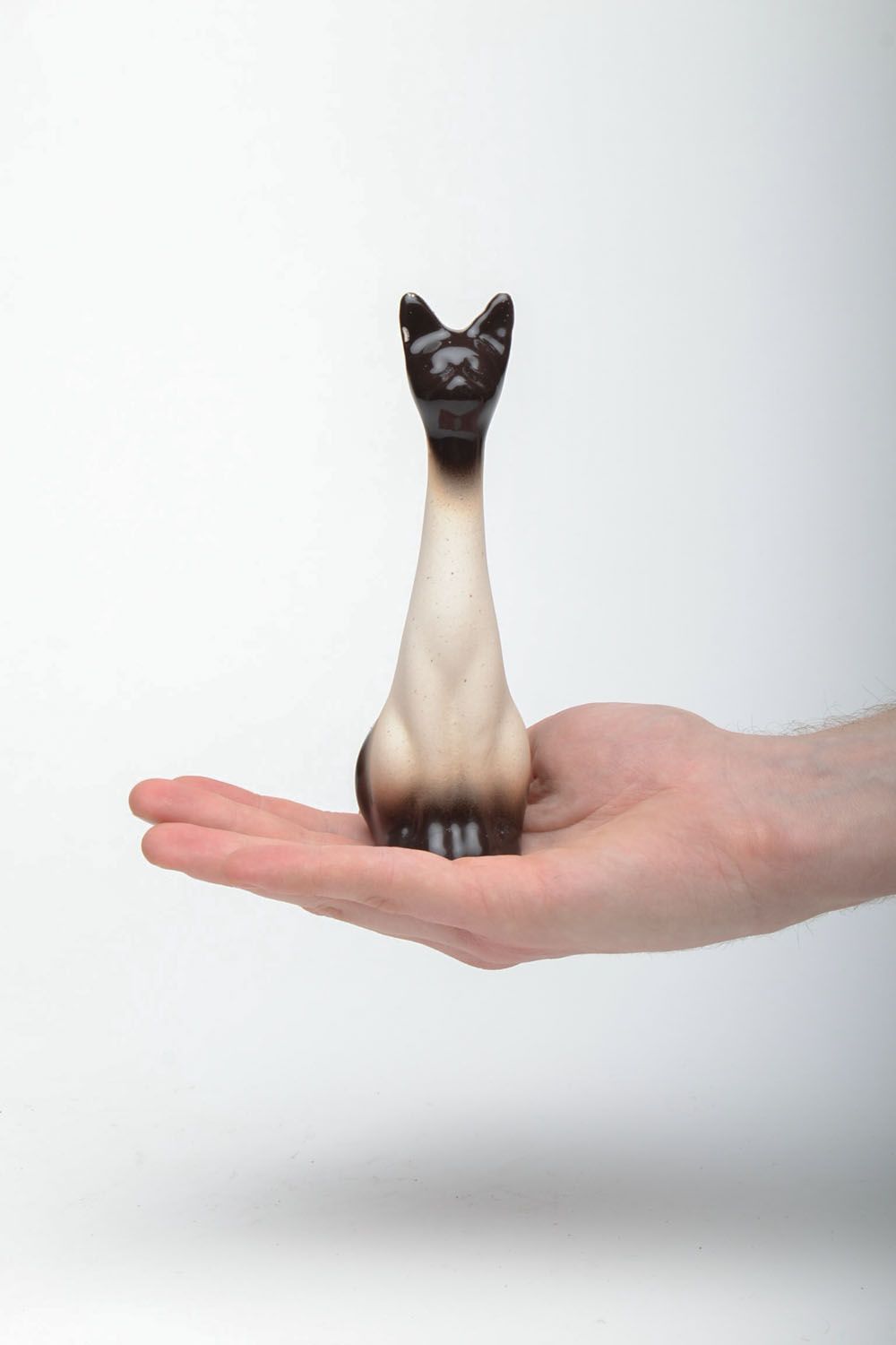 Clay statuette in the shape of cat photo 4