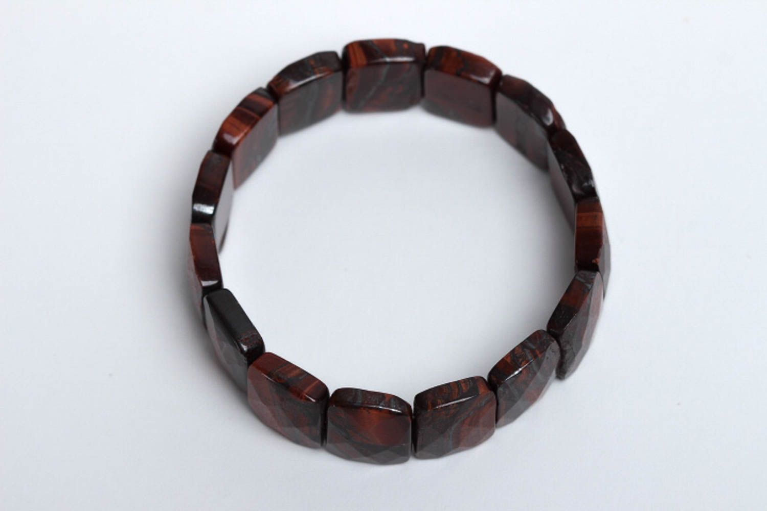 Beaded bracelet handmade woven bracelet fashion jewelry with natural stones photo 2
