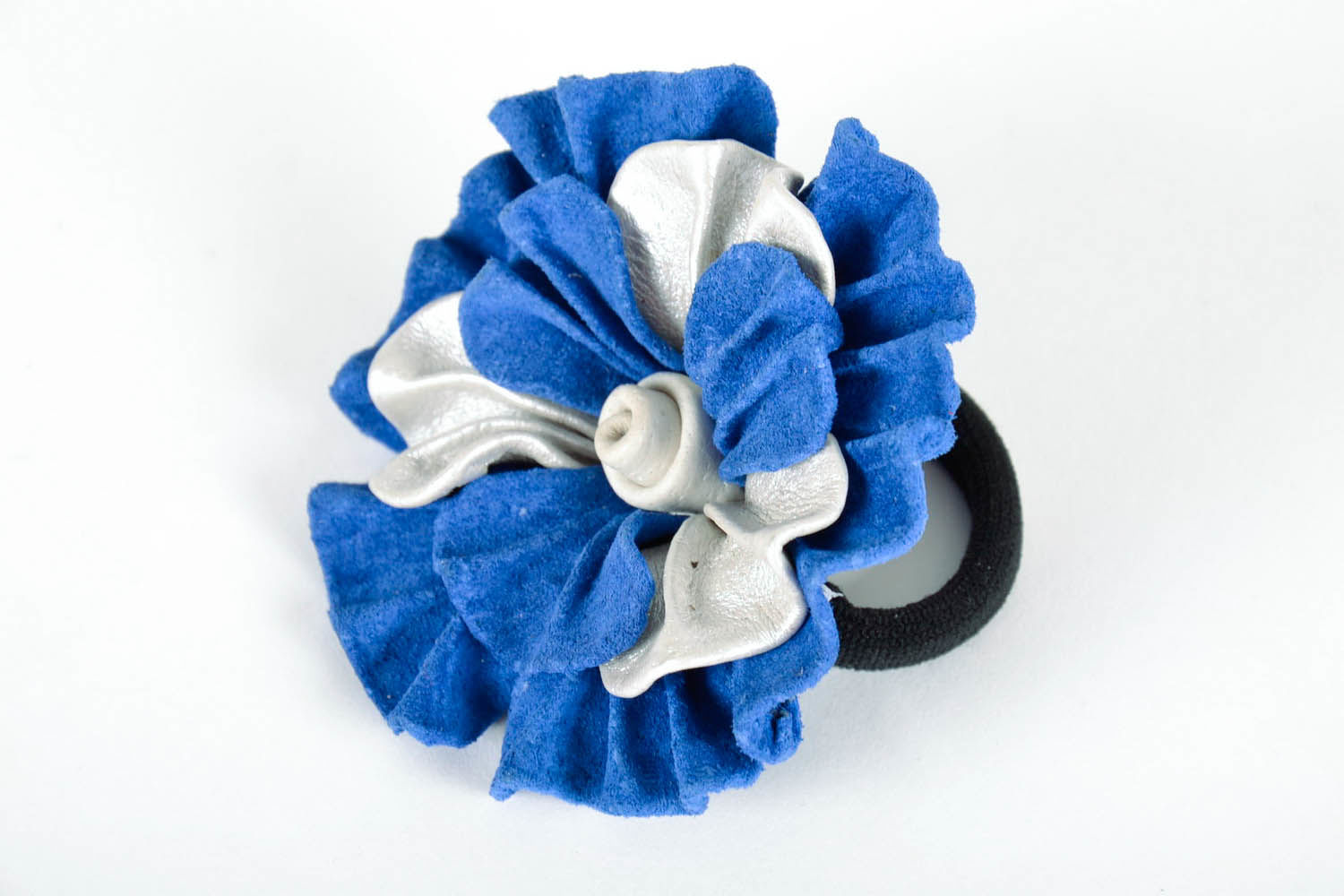 Scrunchy made of genuine leather photo 4