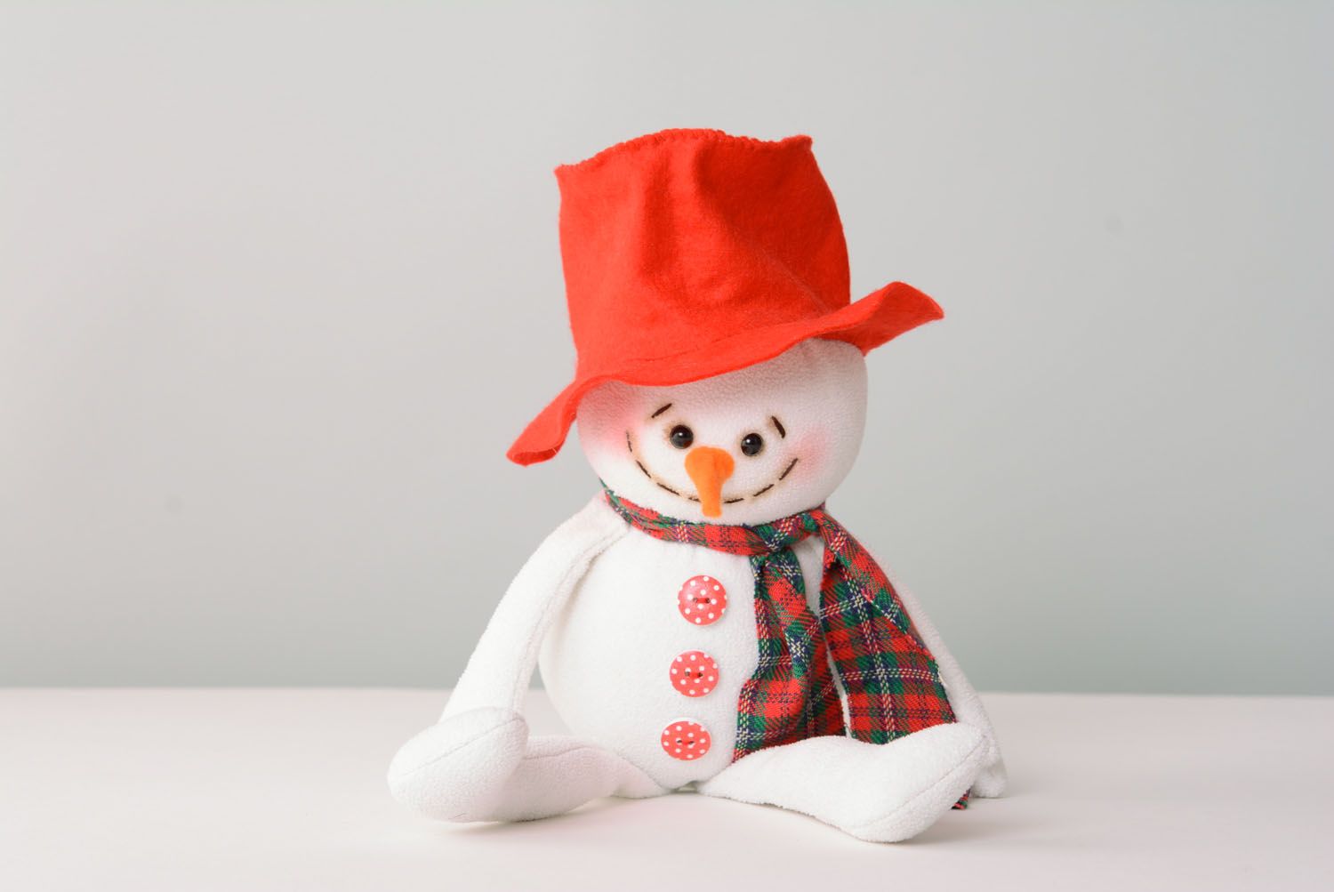 New Year soft toy Snowman photo 3