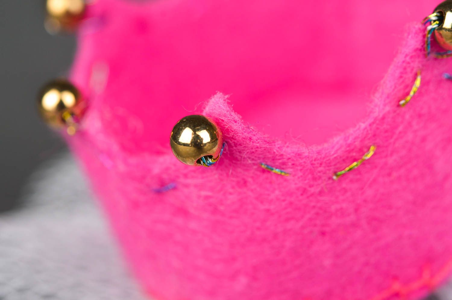 Pinza de pelo artesanal accesorio para niña regalo original Corona rosada foto 5