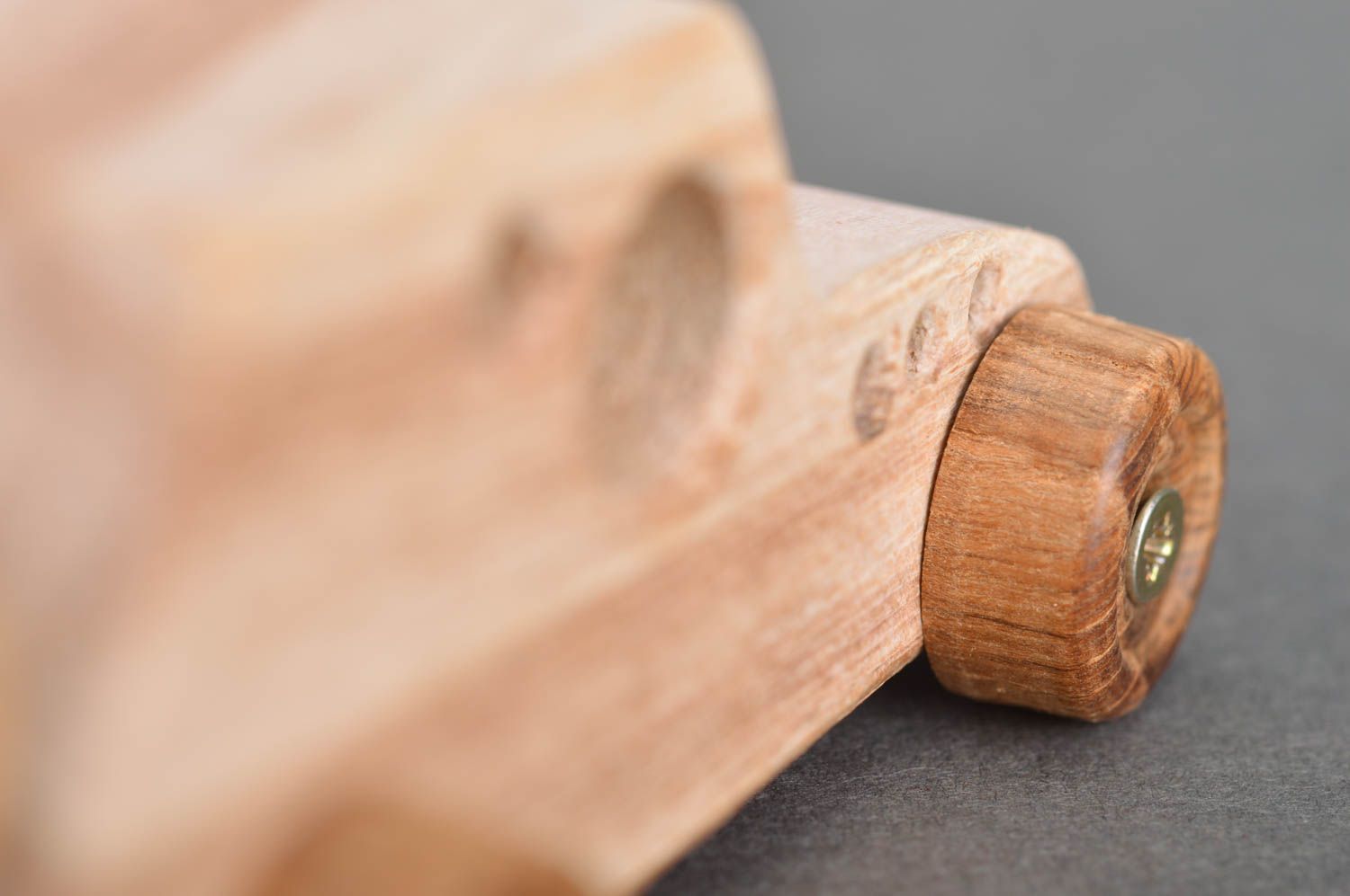 Coche de madera hecho a mano ecológico original juguete para niños de 6 años  foto 4