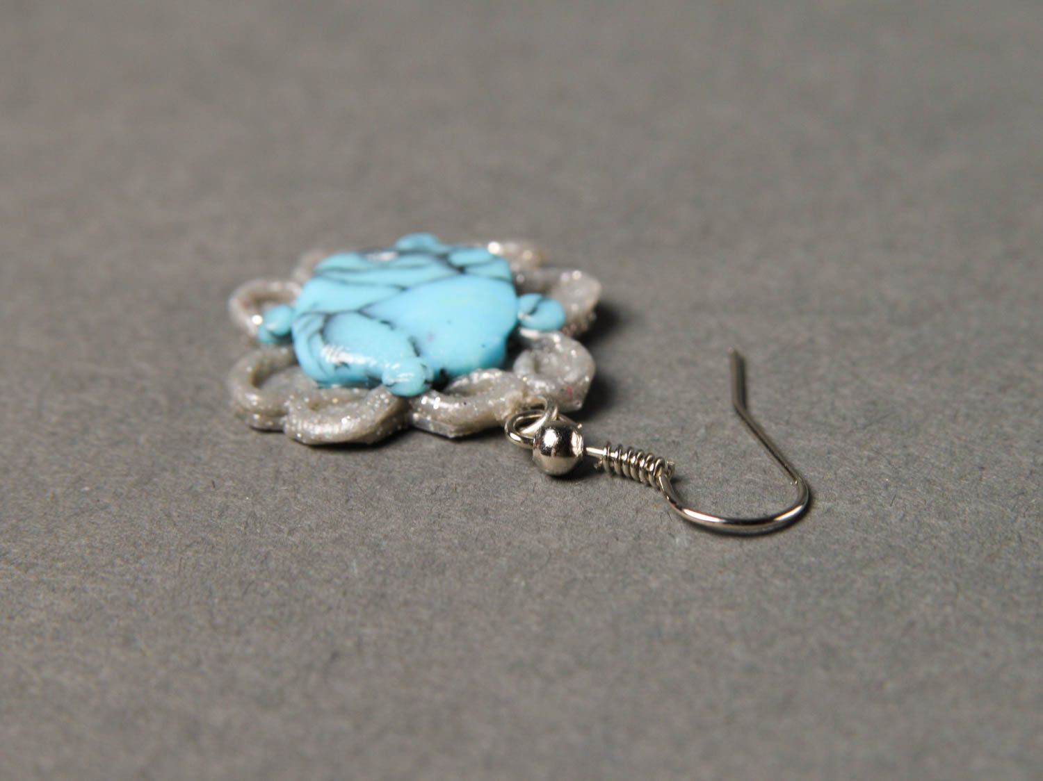 Stylish handmade plastic earrings dangle earrings costume jewelry designs photo 5