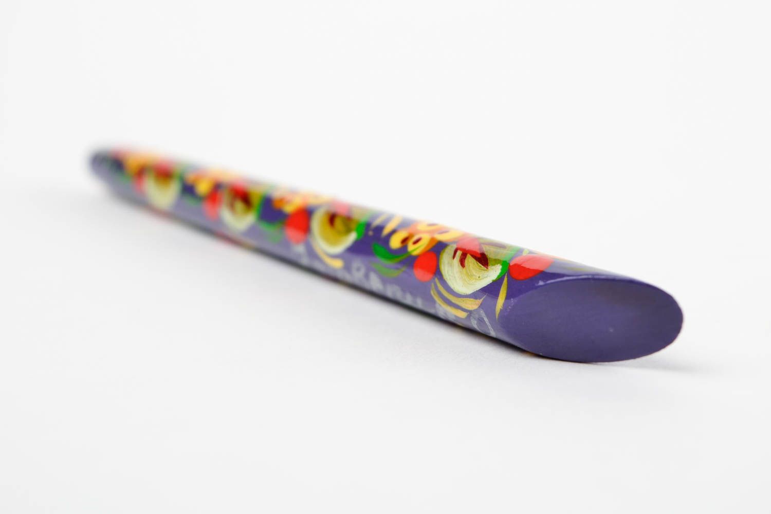 Bolígrafo decorado con pintura hecho a mano souvenirs de madera regalo original foto 5