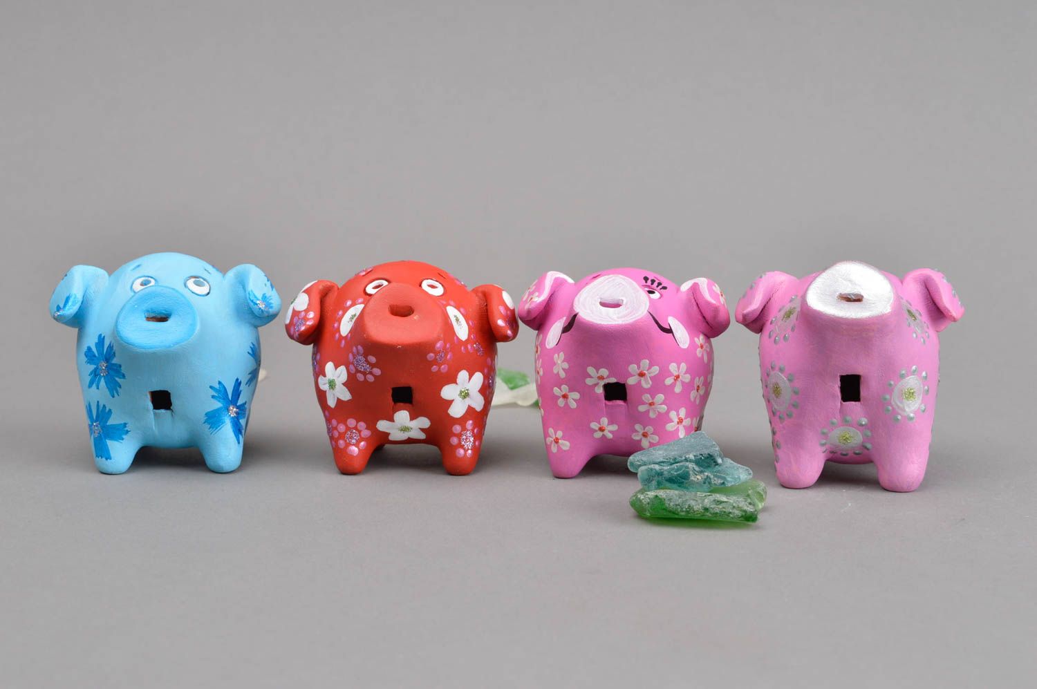 Sifflets jouets fait main Céramique artisanale Figurines en argile Cadeau enfant photo 1