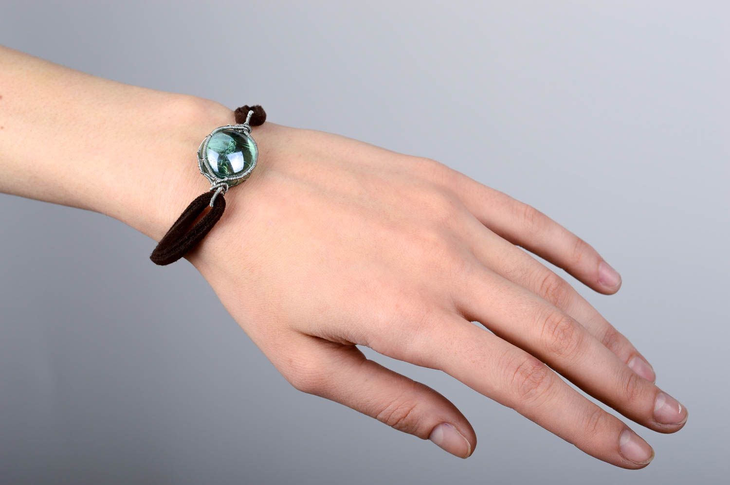 Stylish handmade glass bracelet wrist bracelet designs handmade jewellery photo 2