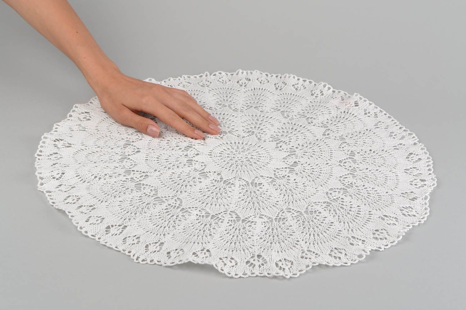 Handmade textile napkin knitted napkin for table home textiles interior ideas photo 2