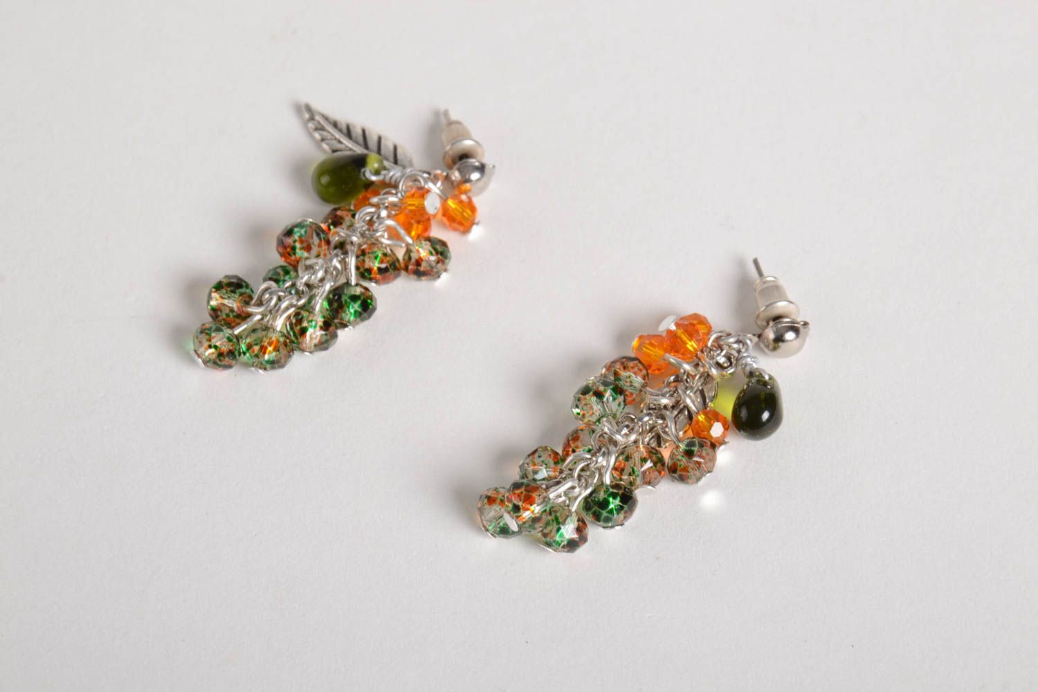 Cute handmade beaded earrings crystal earrings cool accessories for girls photo 2