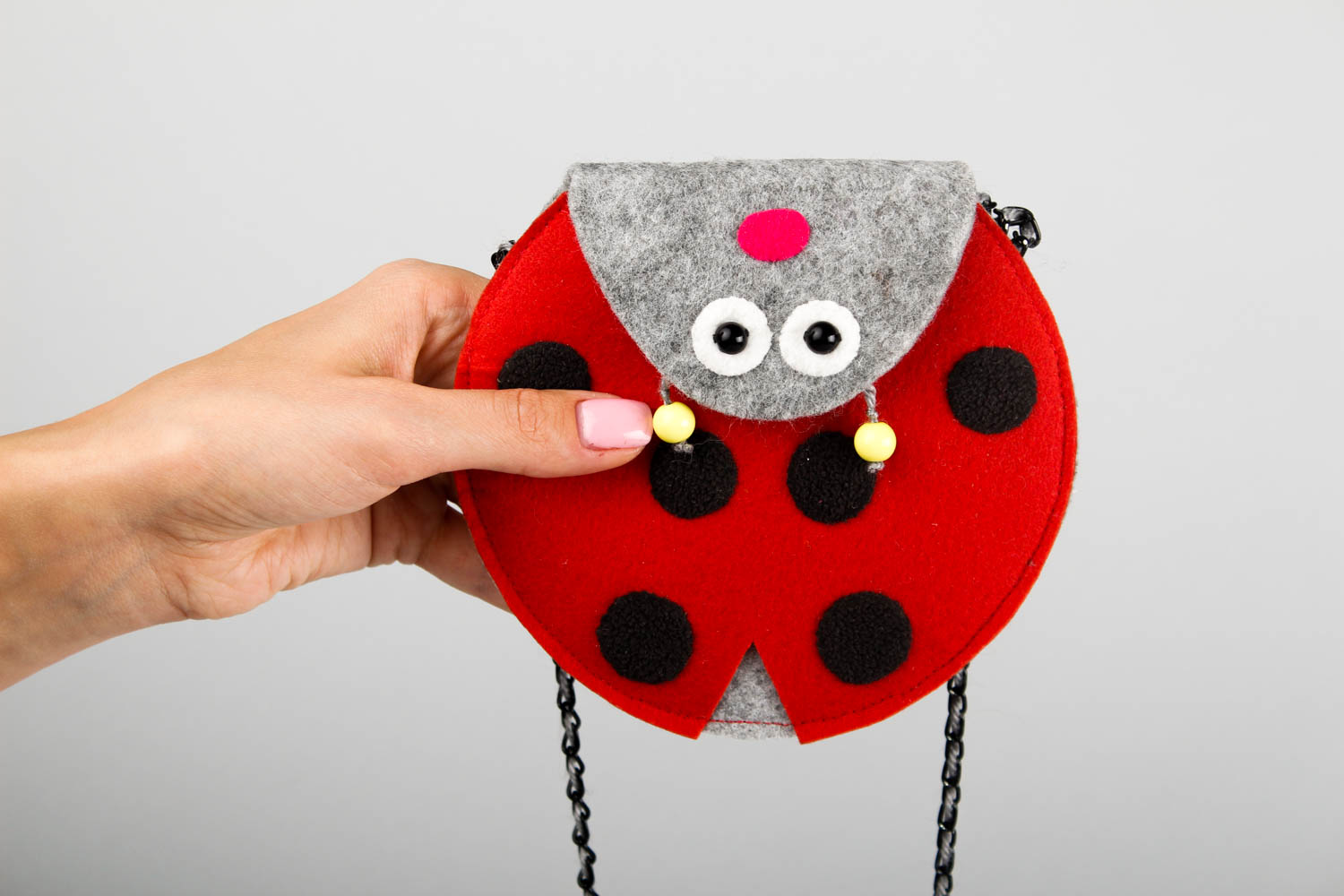 Children bag handmade woolen purse designer accessories felted shoulder bag photo 2