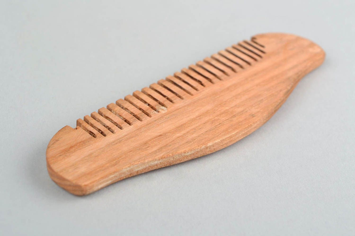 Handmade natural wooden beard comb designer with Slavic ornament photo 5