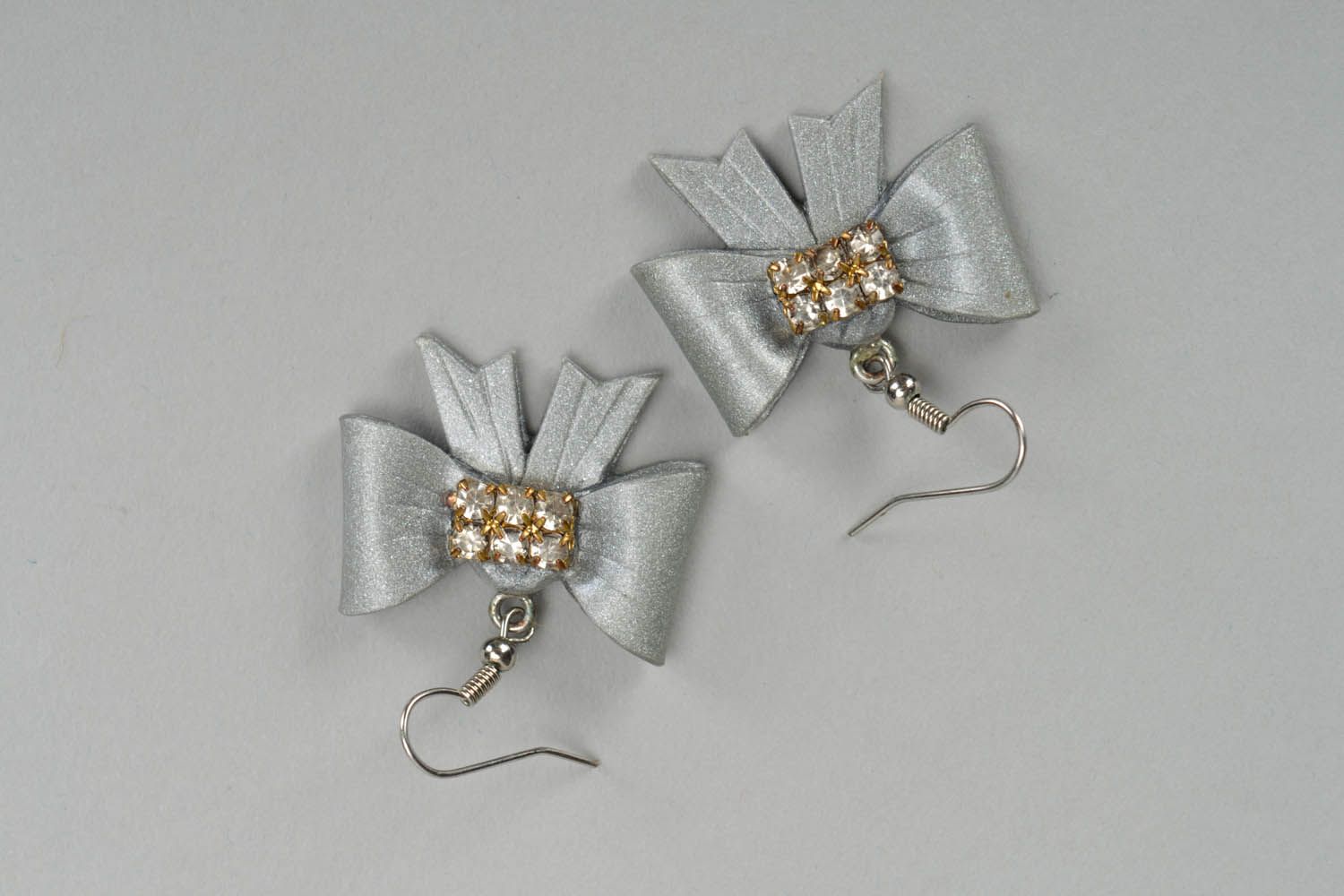 Earrings Elegant bow photo 2