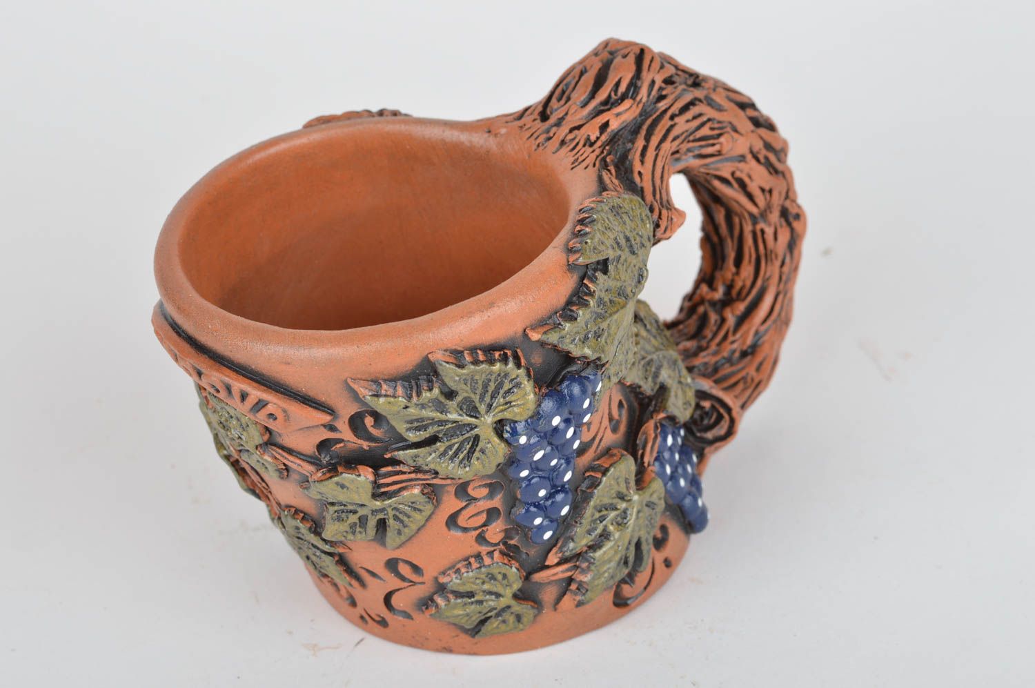 Keramik Untersetzer für Flasche ungewöhnlich handgemacht originell in Braun foto 2