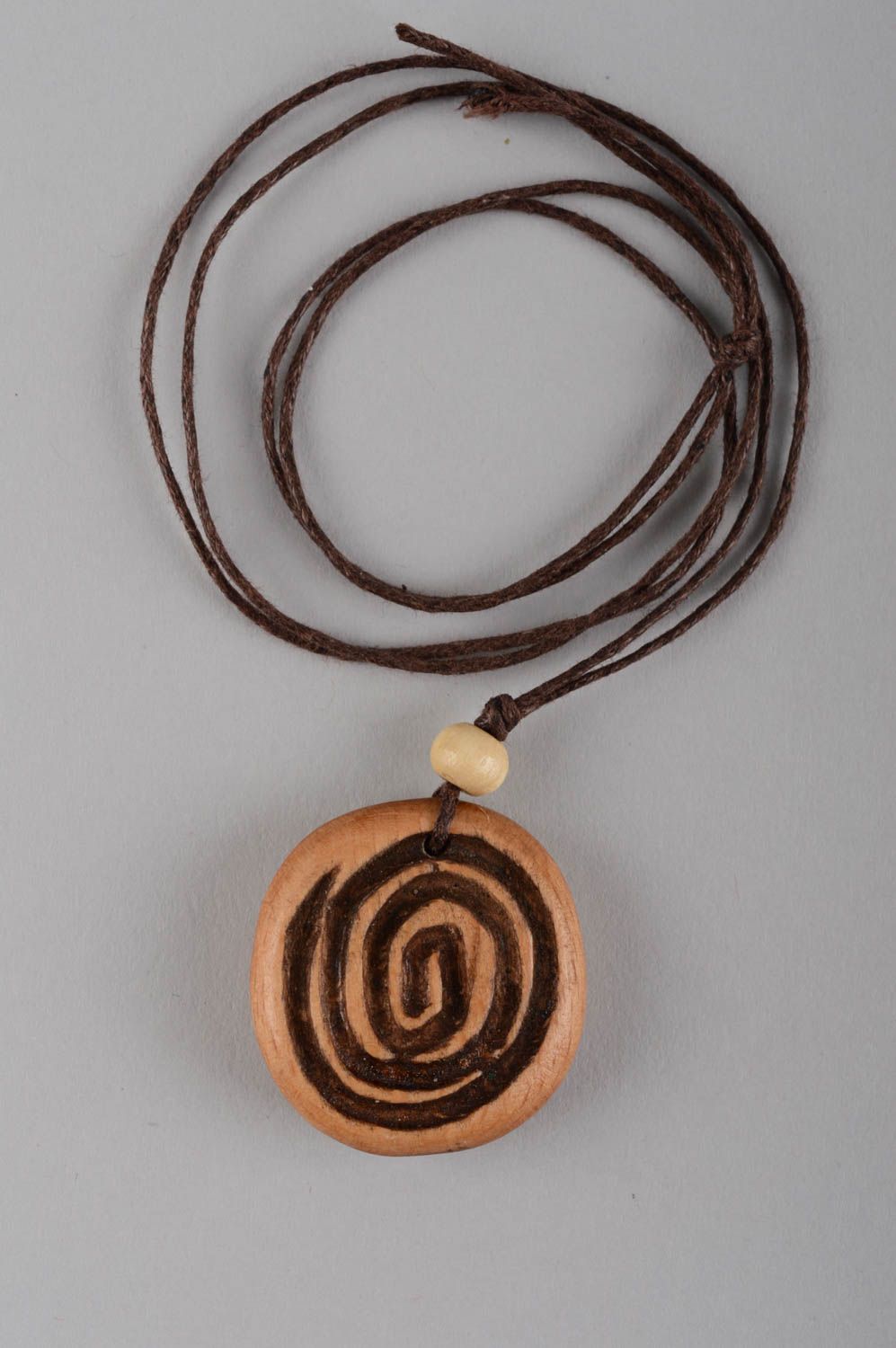 Handmade neck pendant stylish wooden pendant ideas costume jewelry designs photo 7