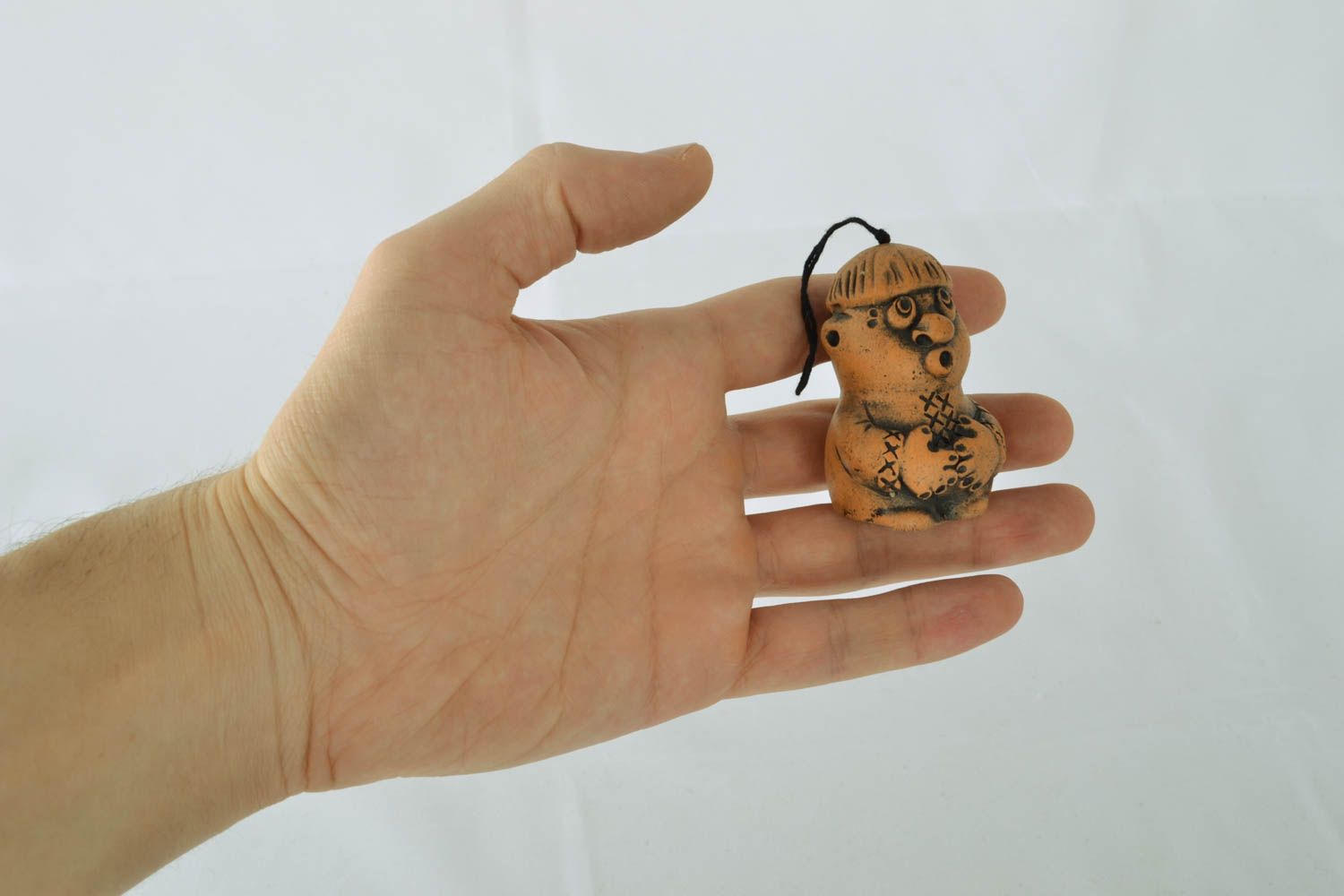 Clochette décorative en argile faite main  photo 4