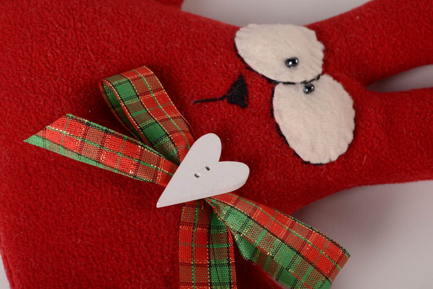 Textil Kuscheltier handgeschaffen Stofftier Hase weiches Kuscheliges Spielzeug foto 5
