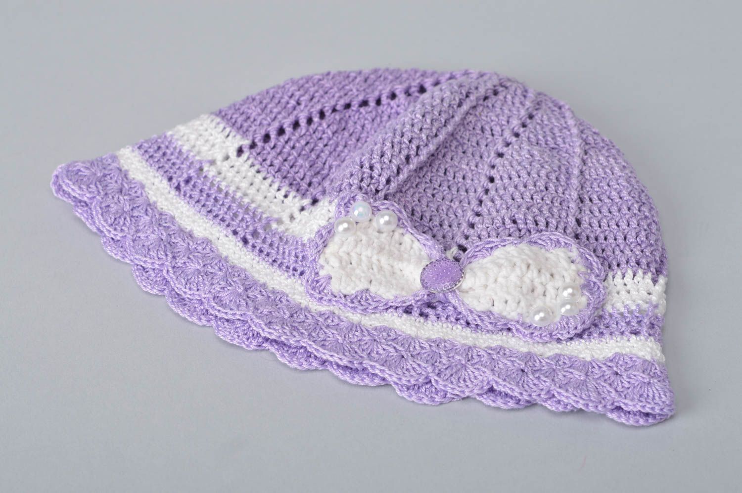 Unusual handmade crochet hat designs cute hats designer accessories for girls photo 2