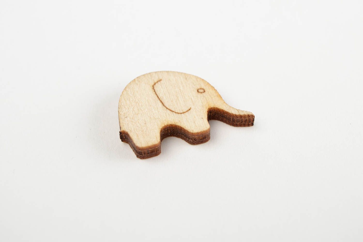 Handgemachte Miniatur Figur Elefant kleine Figur zum Bemalen Holz Rohling foto 4