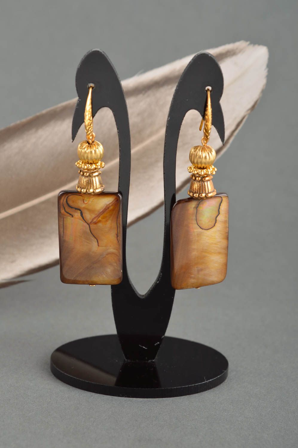 Handmade earrings gemstone jewelry ladies earrings fashion accessories photo 1