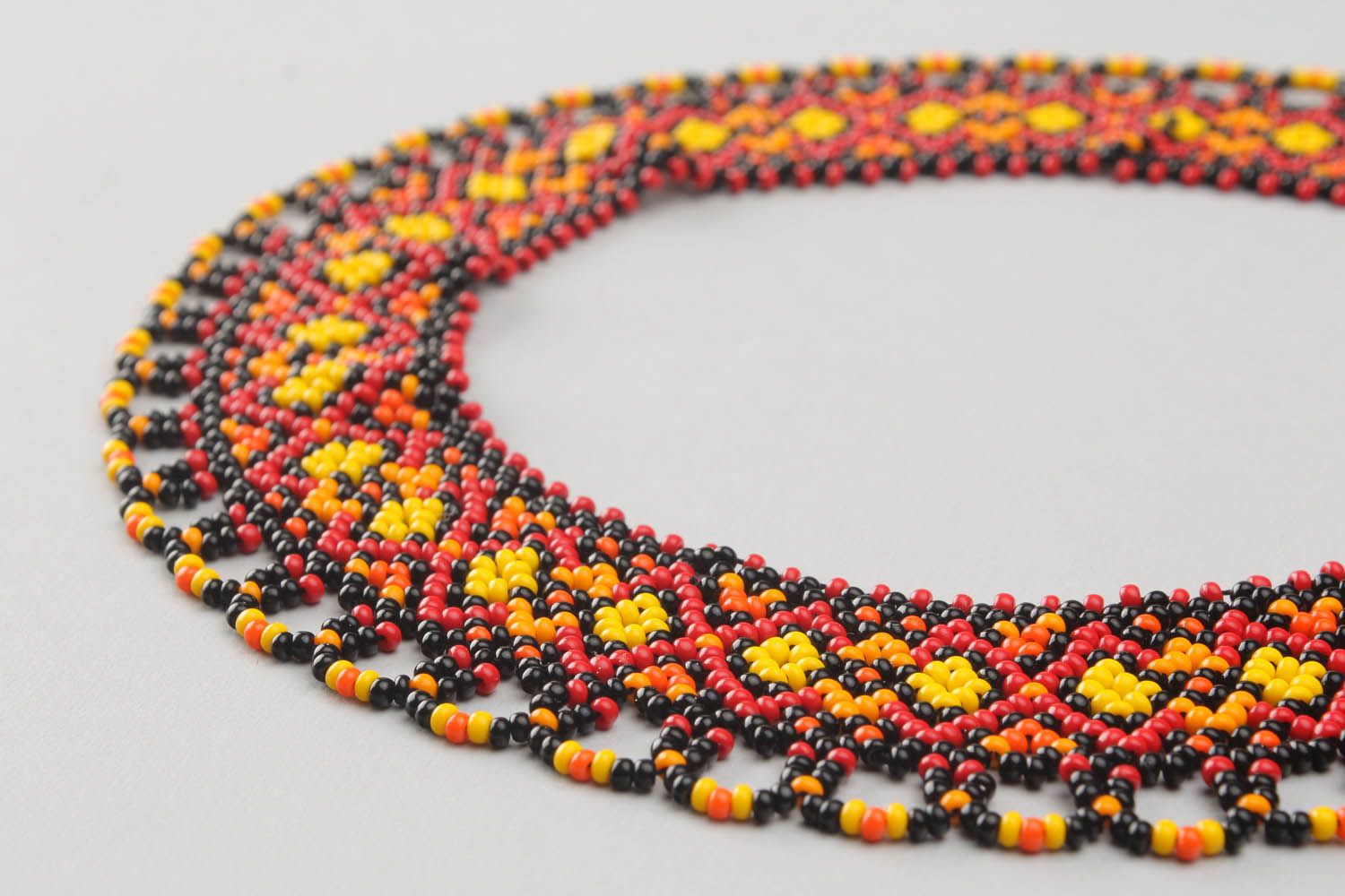 Bead woven necklace  photo 4