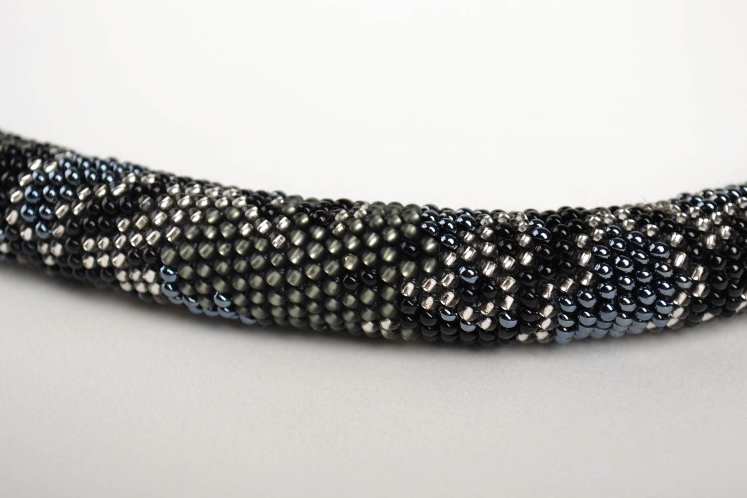 Collier spirale Bijou fait main perles de rocaille tchèques Cadeau femme photo 3