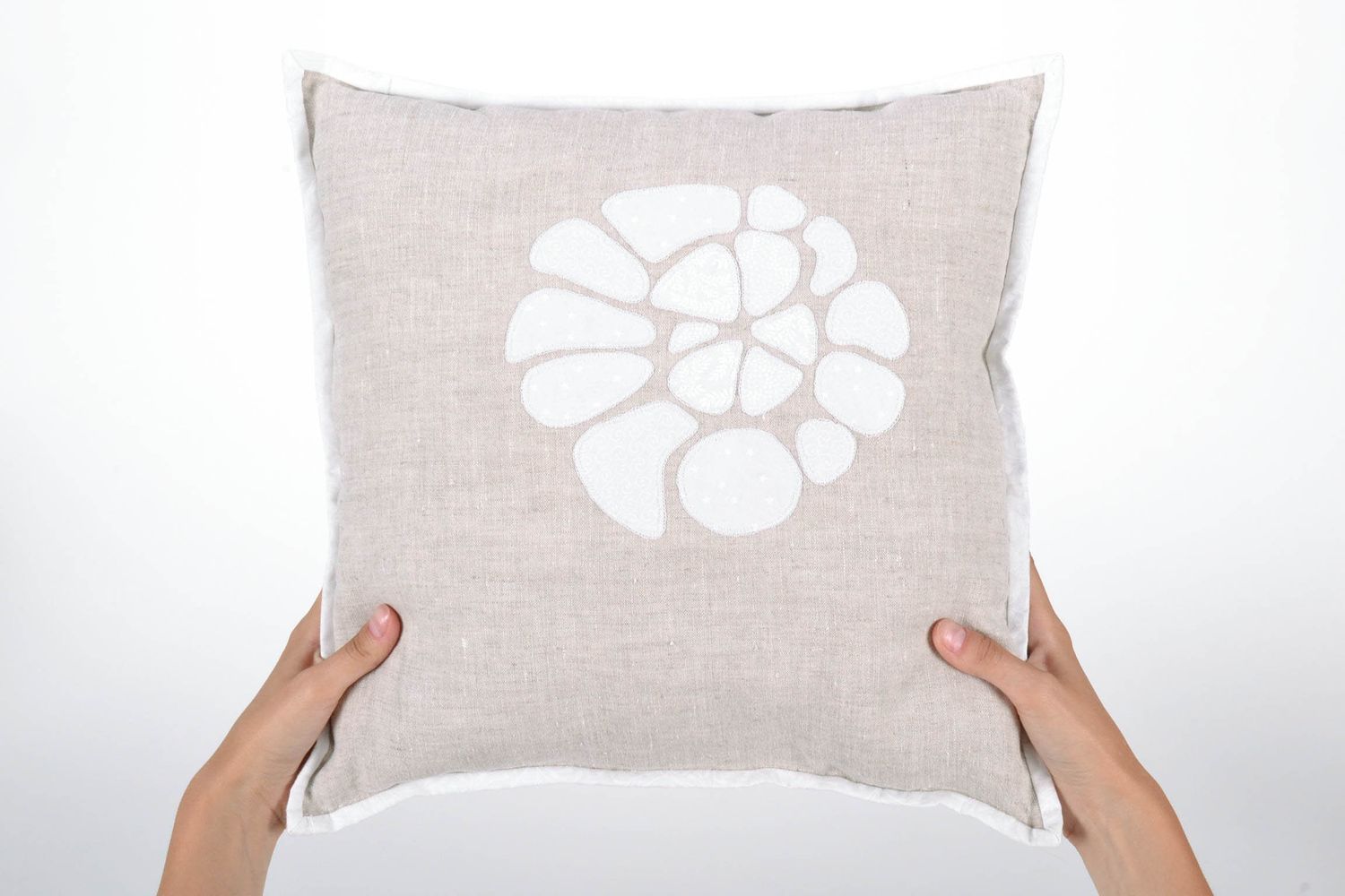Cuscino decorativo fatto a mano morbido in stoffa cuscini per divani originali foto 5