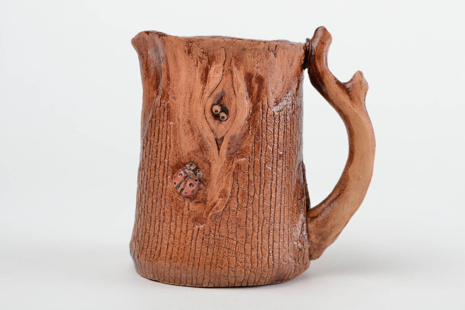 12 oz ceramic mug in brown color 0,8 lb photo 3