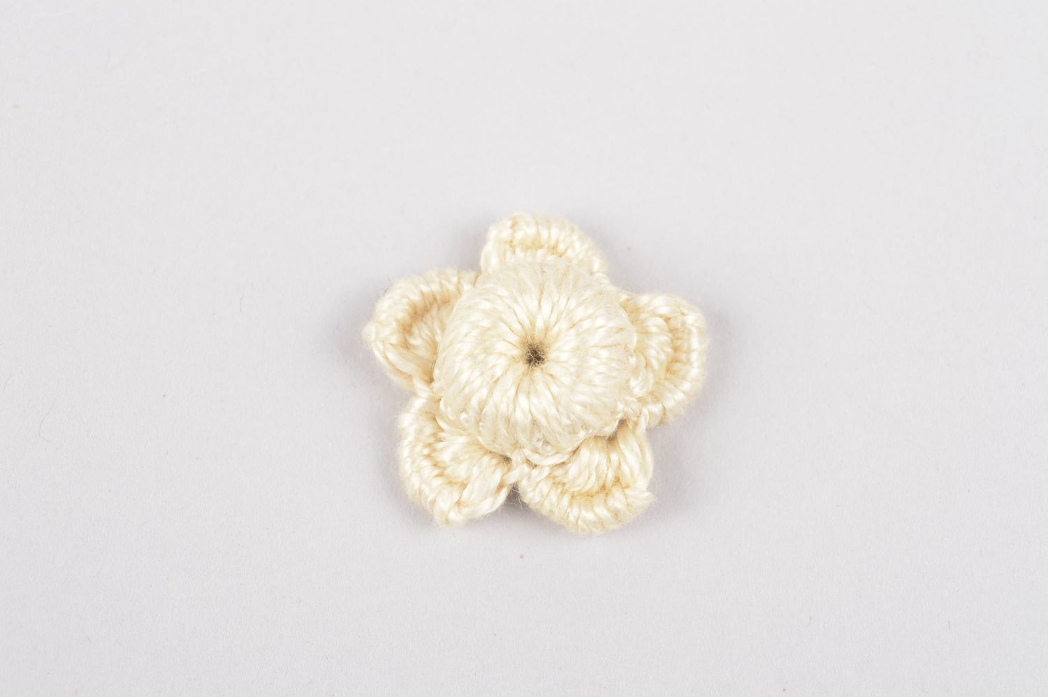 Fleur tricot fait main Fourniture bijoux petite en coton Loisirs créatifs photo 2