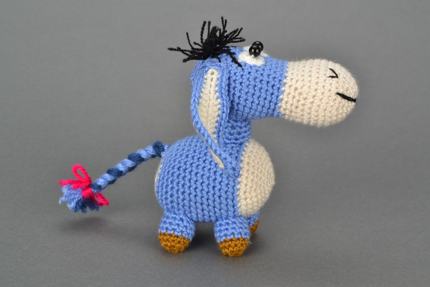 Soft crochet toy Donkey photo 3