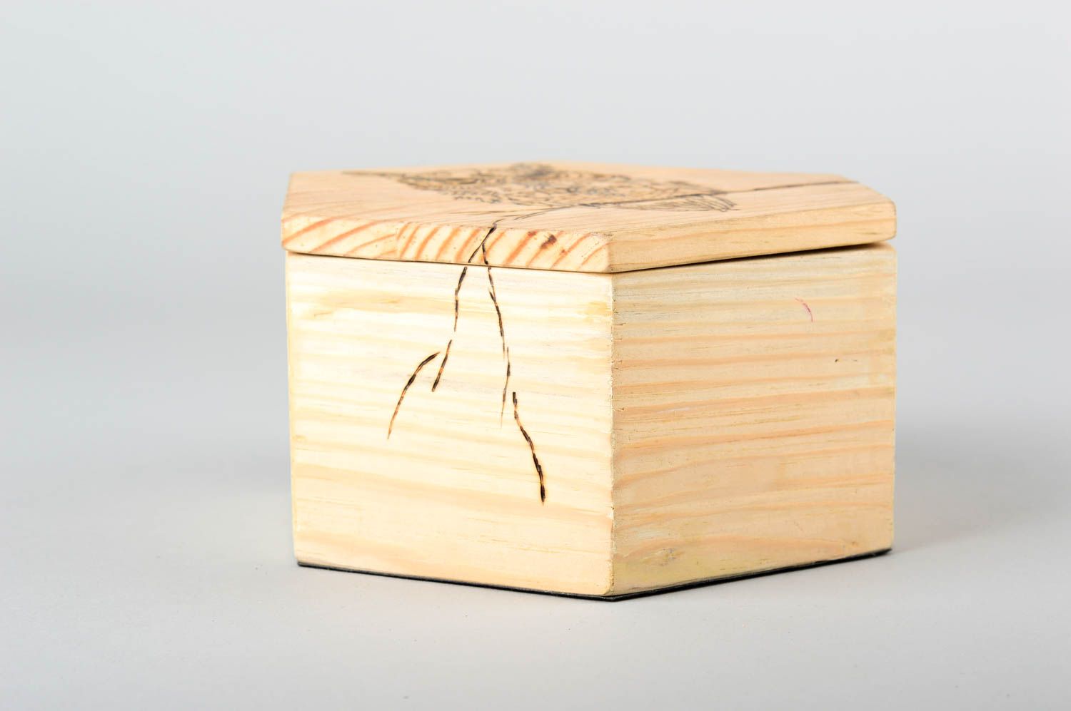 Handmade wooden box beautiful jewelry box home decoration ideas wood craft photo 4