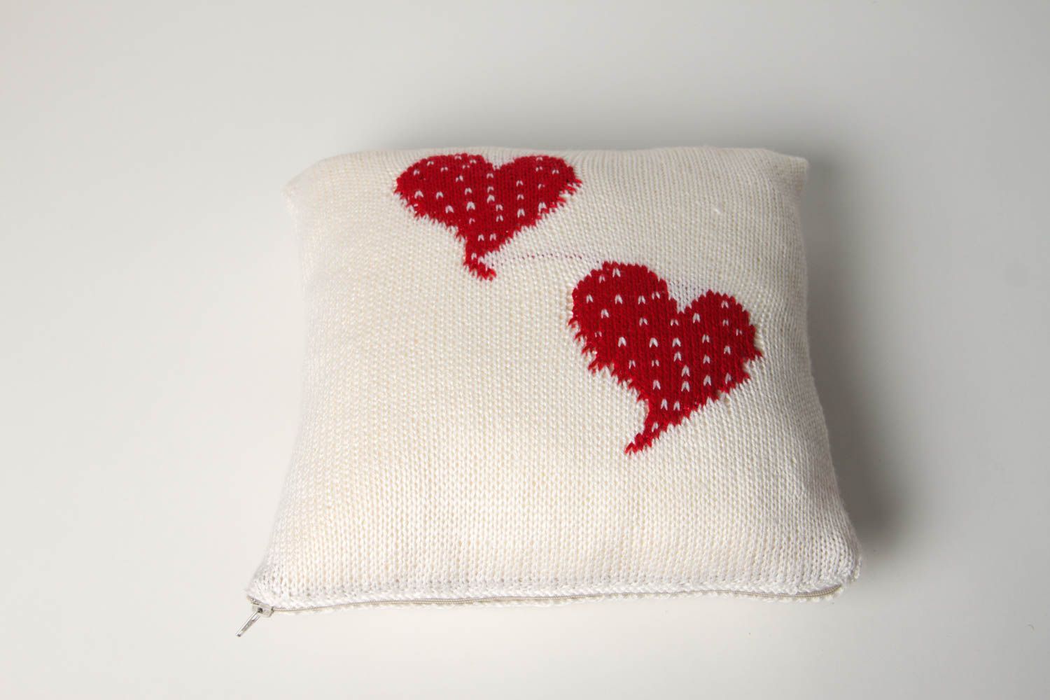 Decorative pillow handmade pillowcase soft home decor knitted woolen cushion photo 4