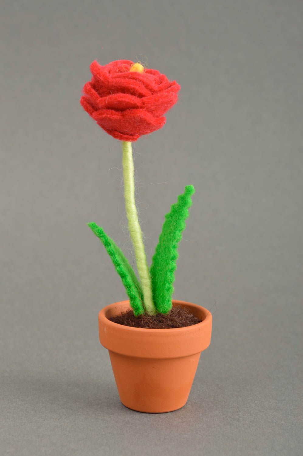 Filz Dekoration handmade Haus Spielzeug künstliche Blume Designer Geschenk foto 2