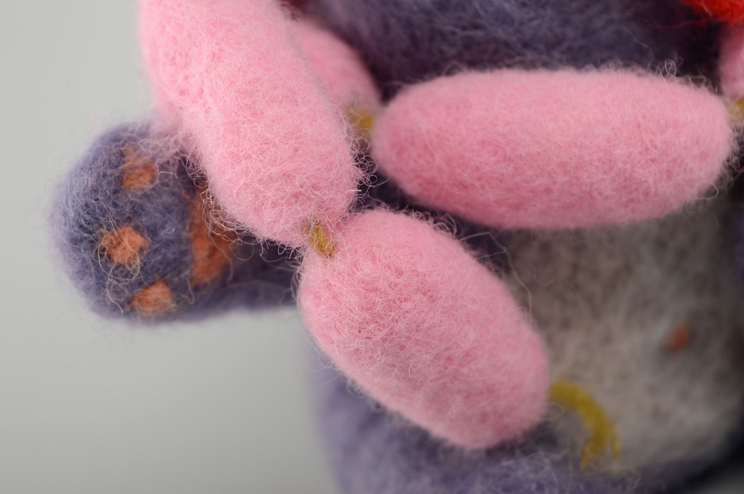 Felt toy Cat with Sausages photo 4