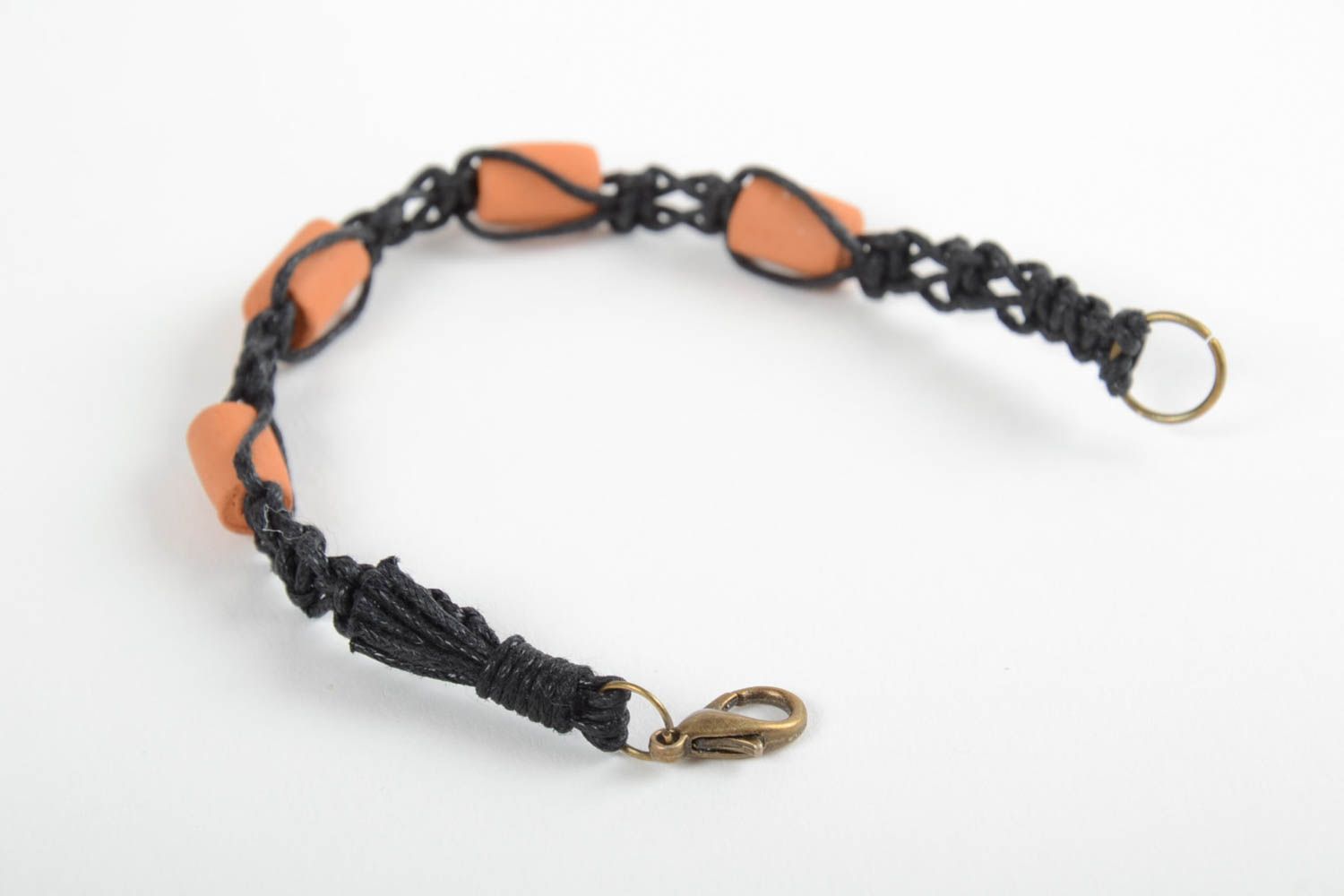 Handmade Armband Schmuck für Frauen Armband mit Kugeln aus Ton Perlen foto 4