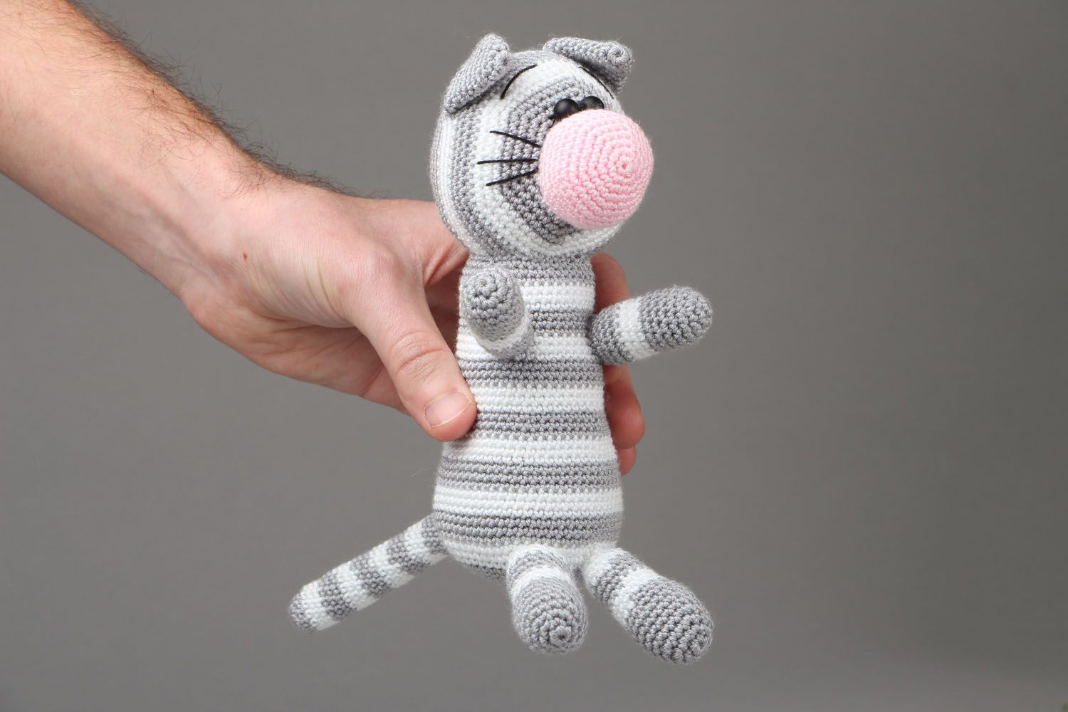 Crochet toy cat photo 4