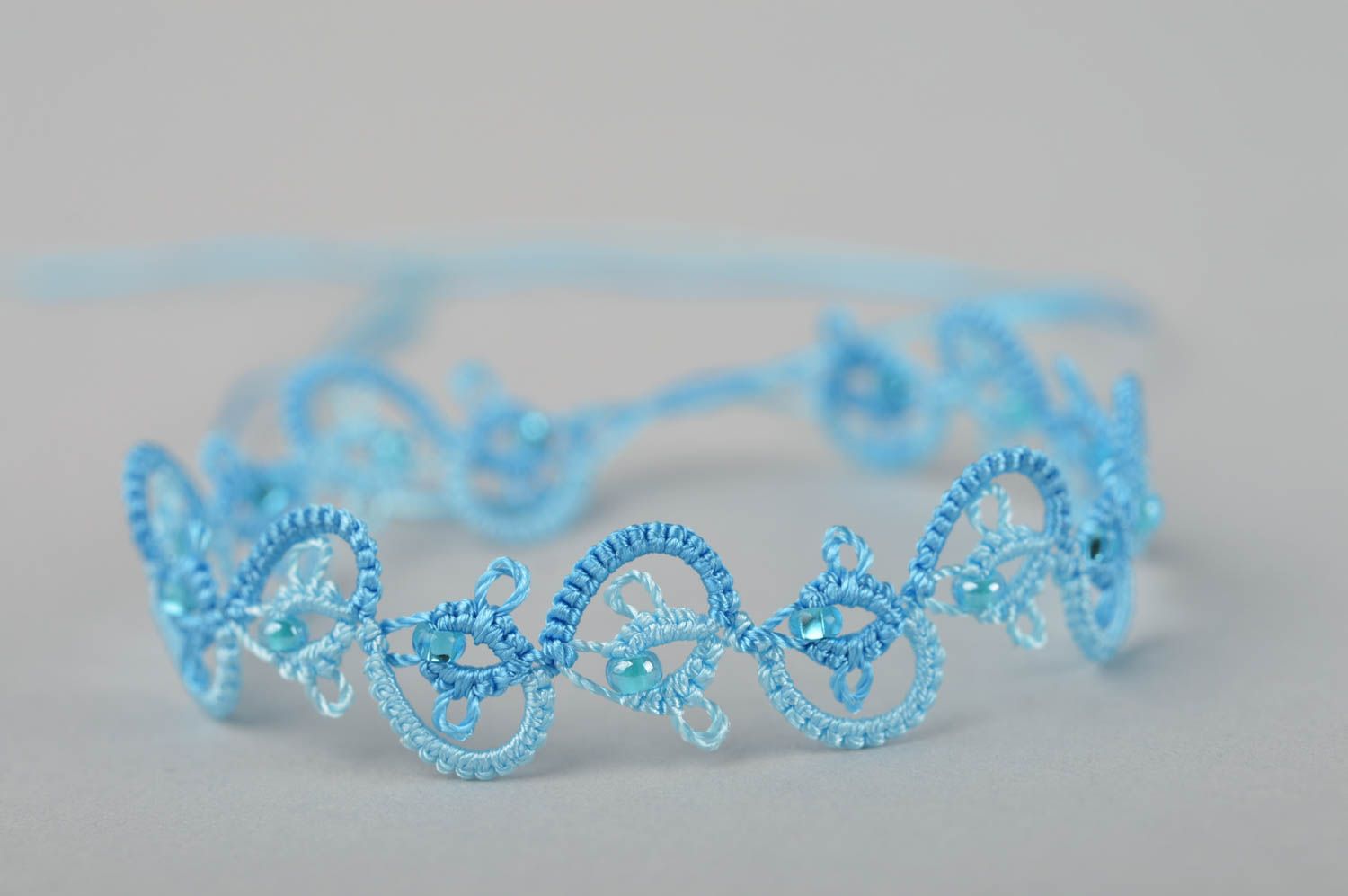 Beautiful handmade woven bracelet textile wrist bracelet designs gifts for her photo 3