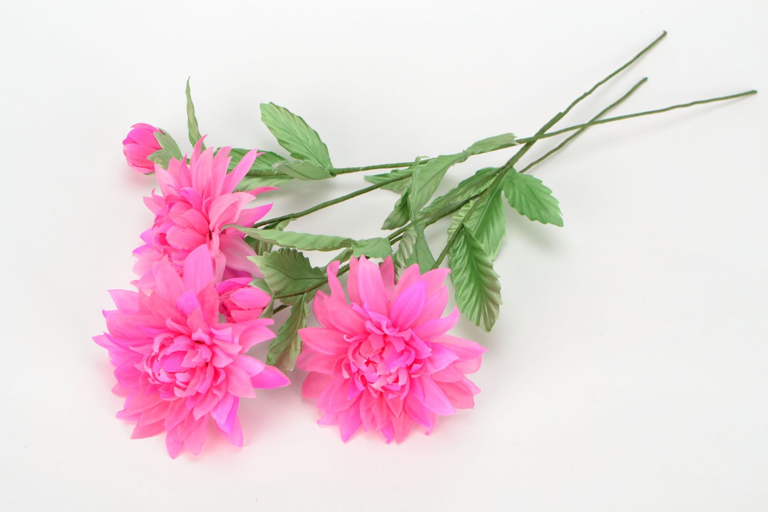 Bouquet en fleurs artificielles fait main photo 1