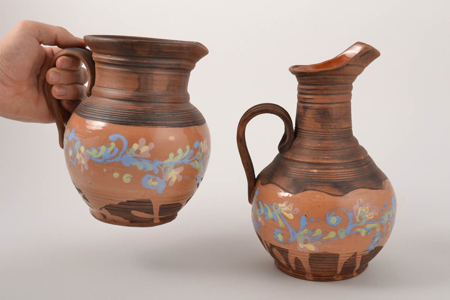 Jarros de cerámica hechoe a mano vasijas de arcilla accesorios de cocina foto 5