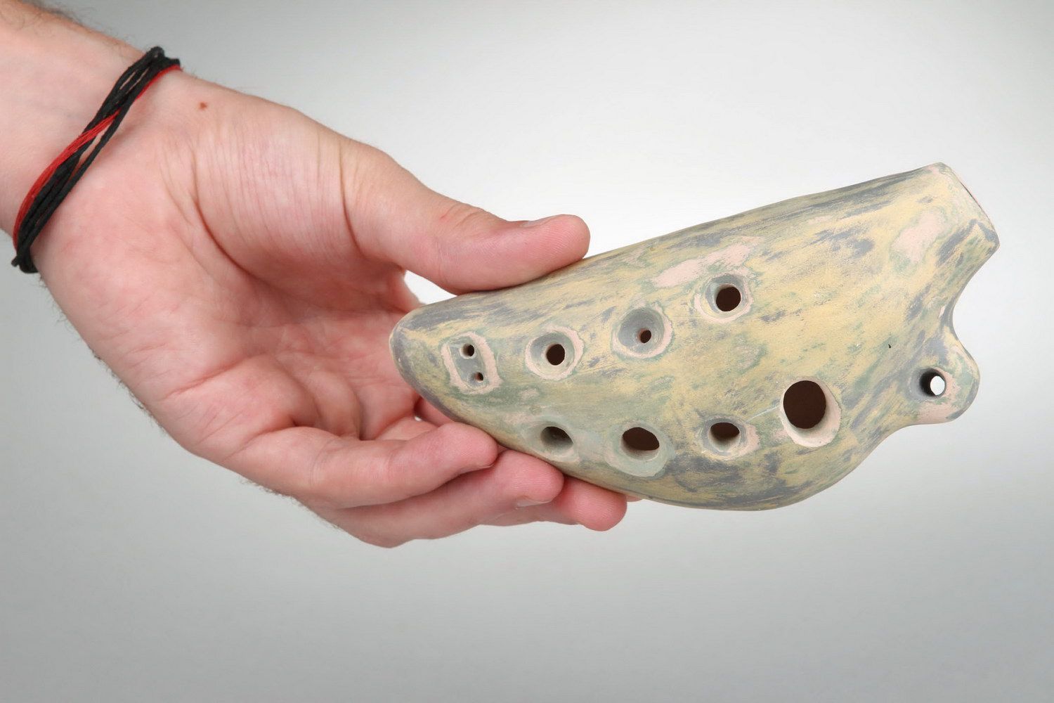 Окарина, свистковая флейта из глины фото 4