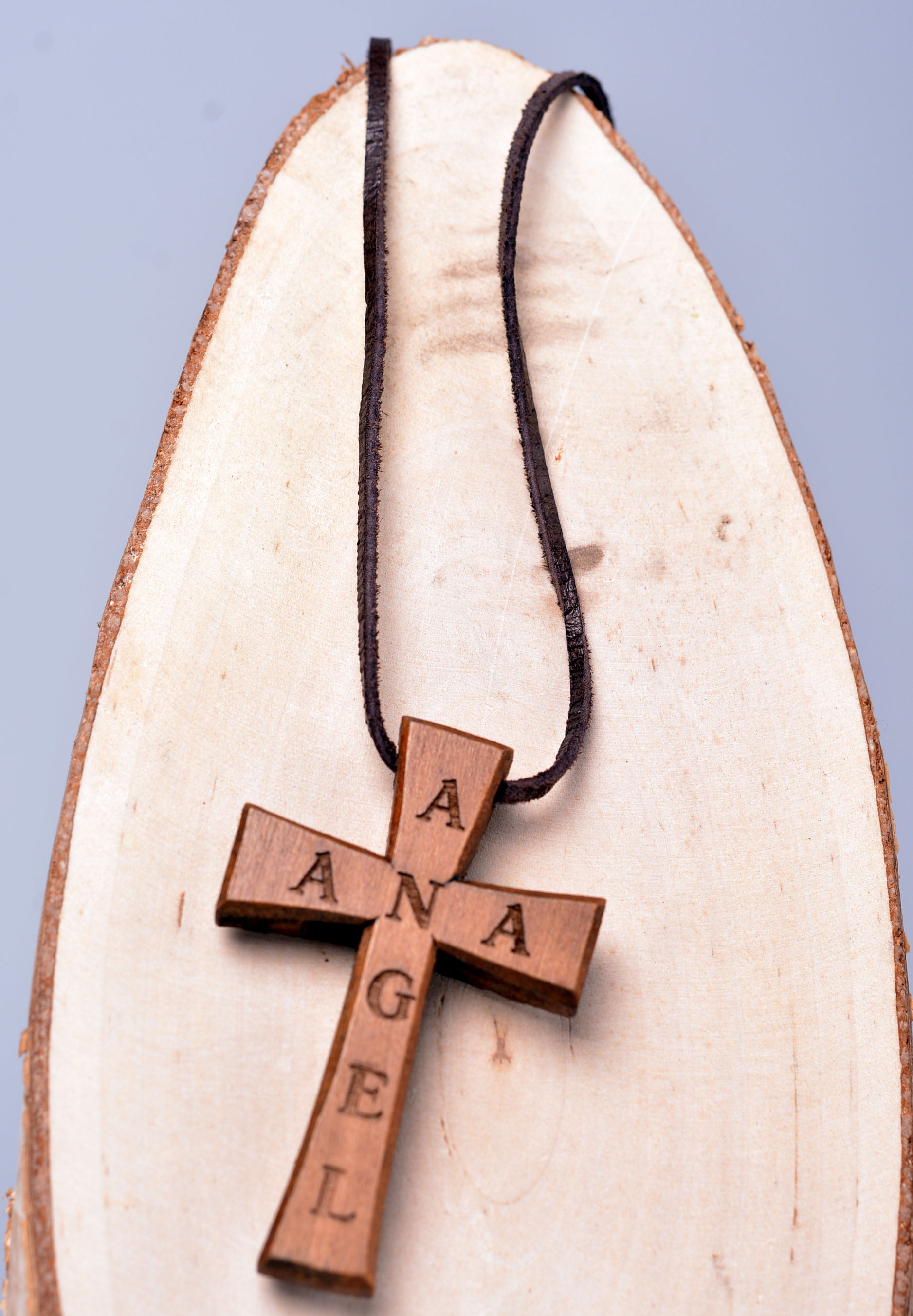 Деревянный крестик-кулон нательный фото 16