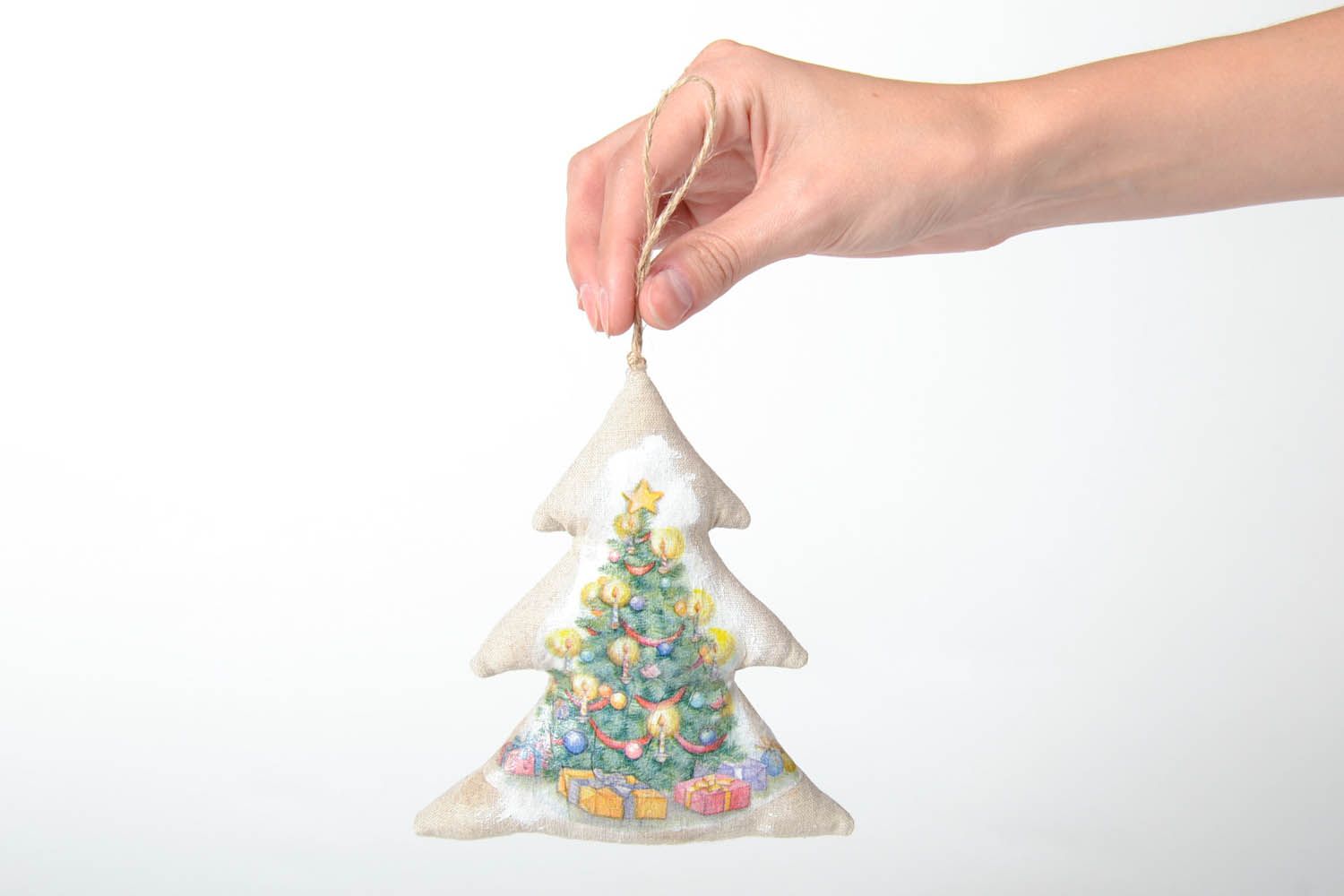 Soft decorative pendant Christmas tree photo 5