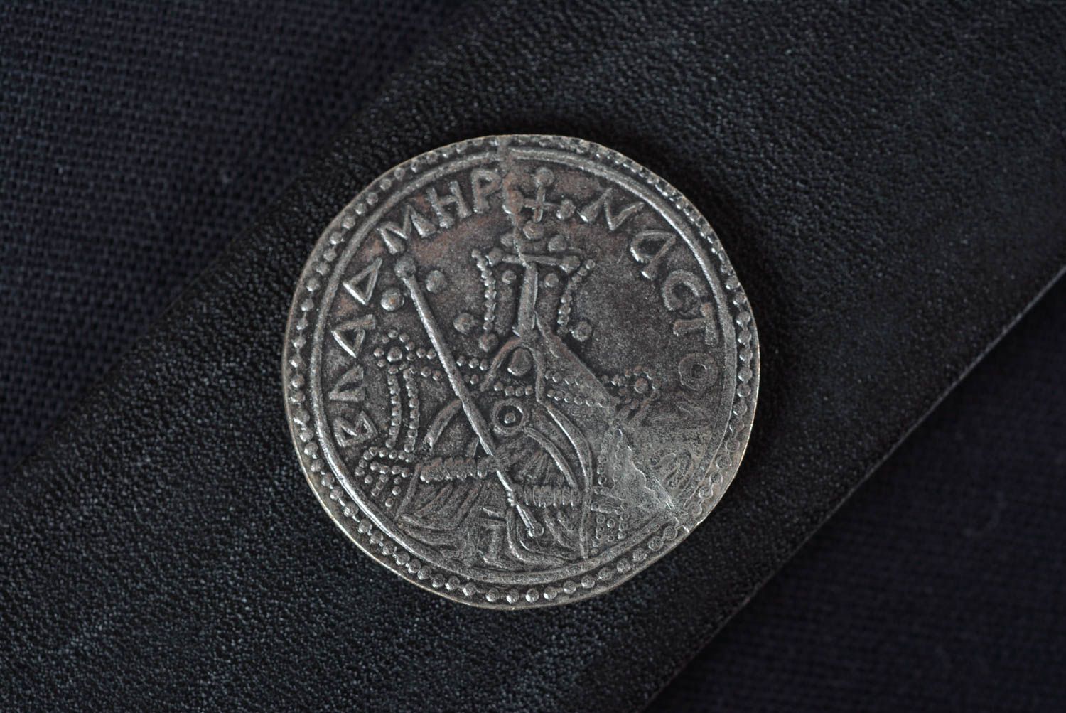 Копия монеты handmade редкая монета посеребренная старая монета Владимира фото 3