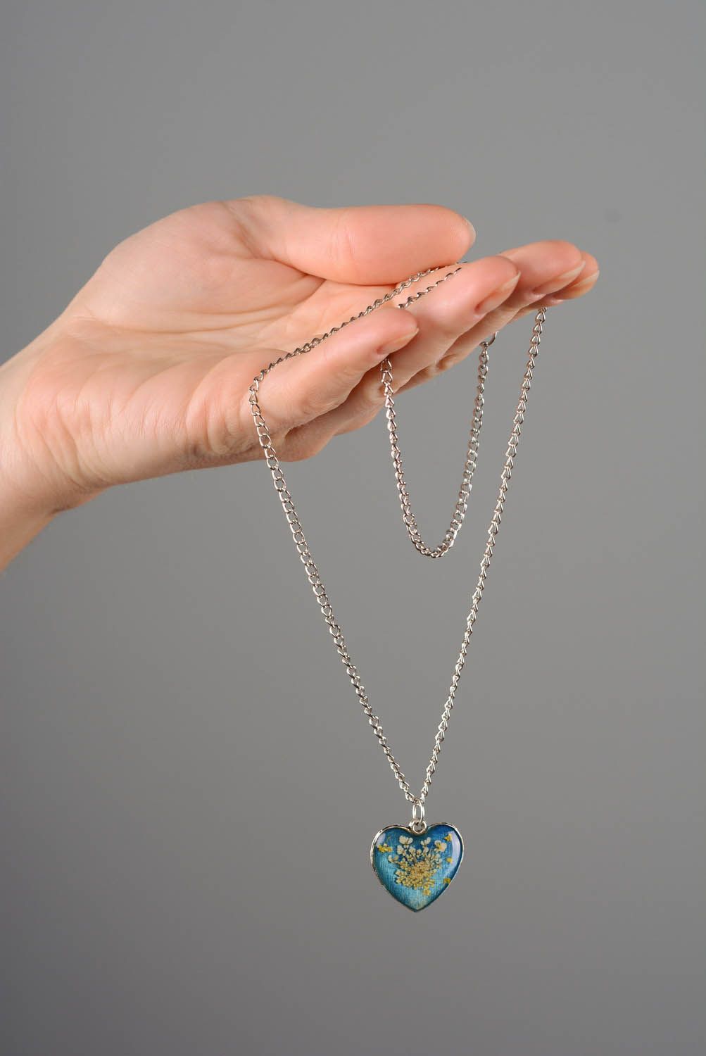 Pendant with chain Heart photo 2