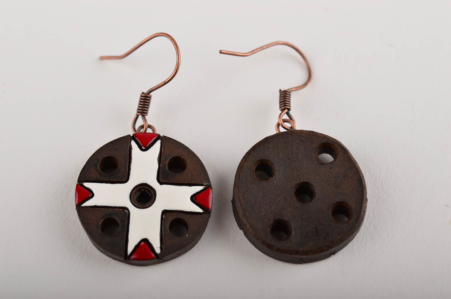 Handmade earrings fashion jewelry ceramic earrings designer accessories photo 4