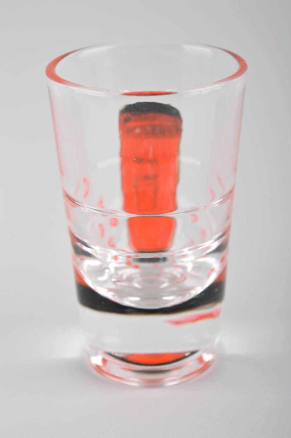 Vaso de chupito copa de cristal hecha a mano con dibujo elemento decorativo foto 3